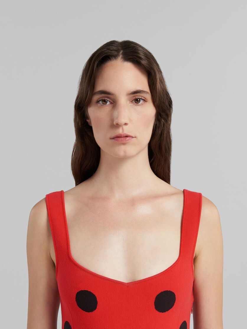 Marni o1w1db10824 Sheath Dress in Red Size XL / US 12-14 / IT 48-50 - 5 Thumbnail