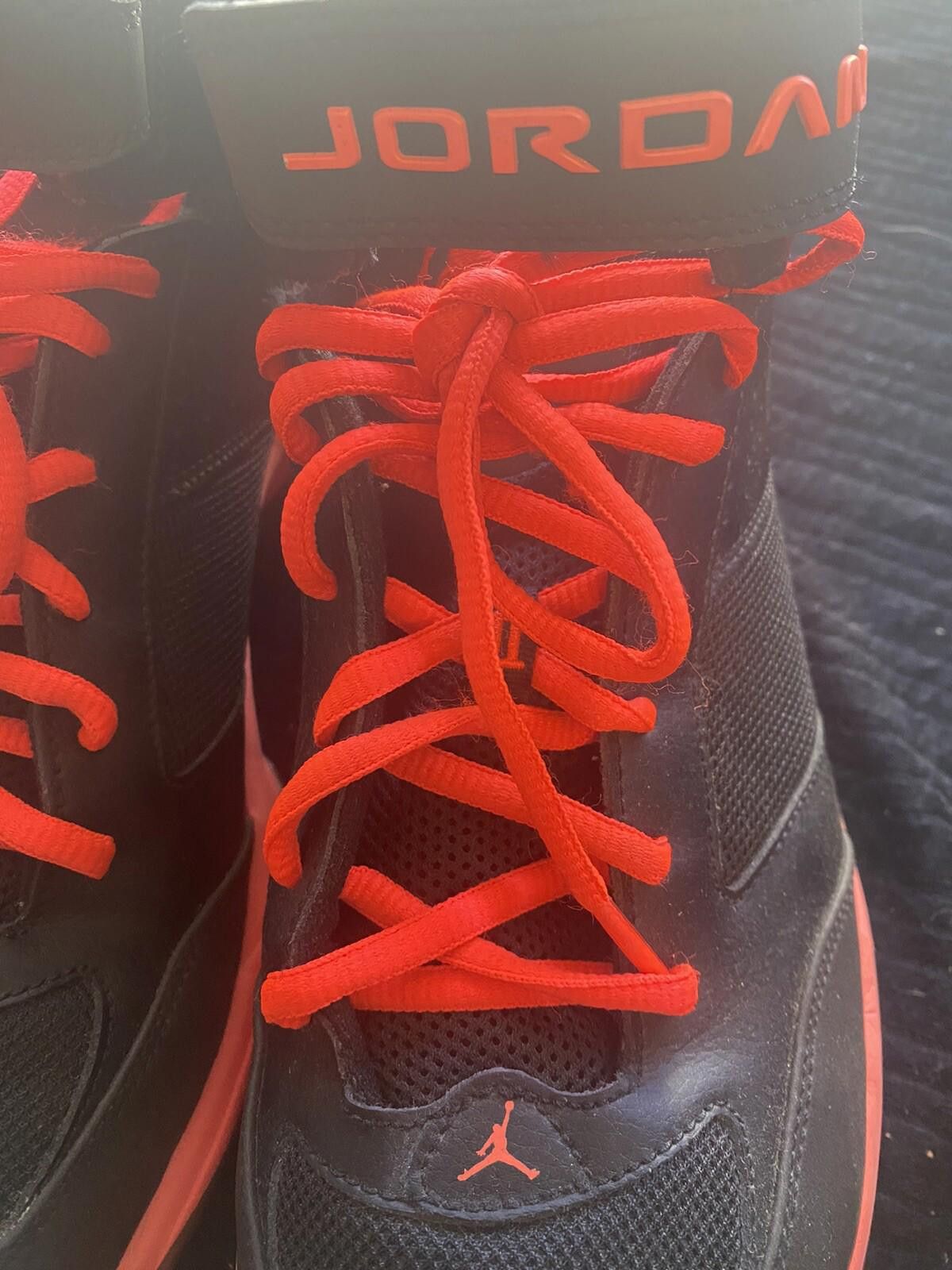 Jordan Brand Jordan BCT Mid 2 Black Red Infrared Shoes 11.5 616362-023 Size US 11.5 / EU 44-45 - 3 Thumbnail