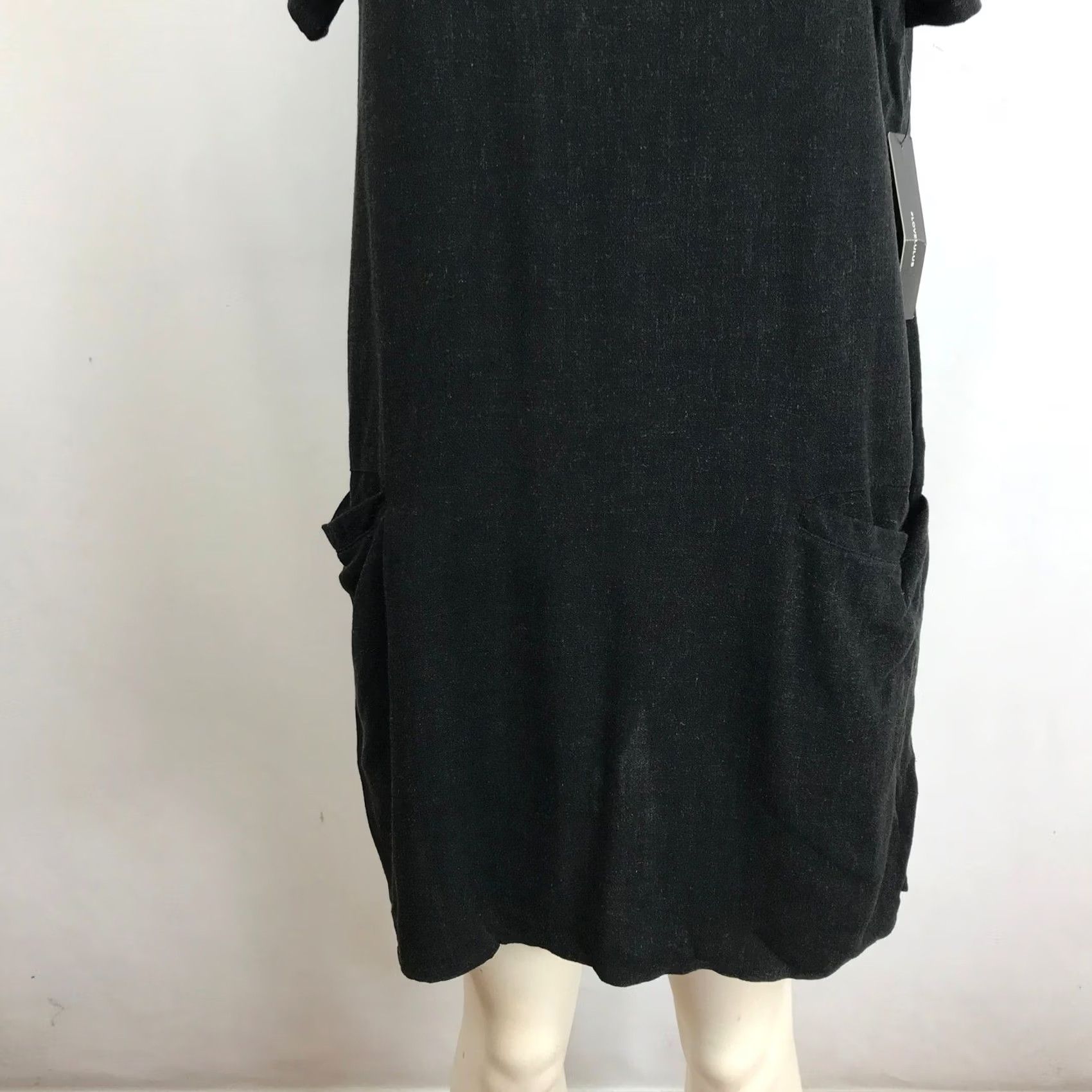 Lulus Lulus Dress Womens S Black Short Sleeve Tunic With Pockets Size Size 28" / US 6 / IT 42 - 3 Thumbnail