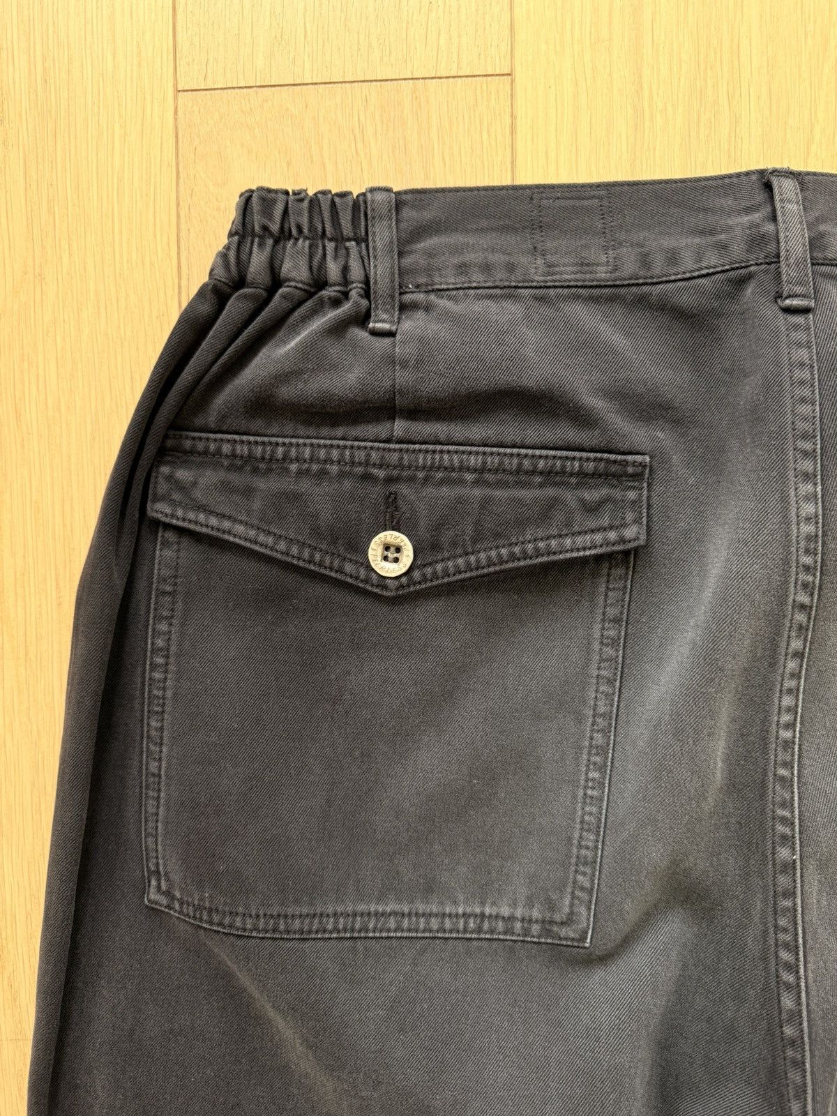 Visvim 23aw ict carrol pants dmgd blk