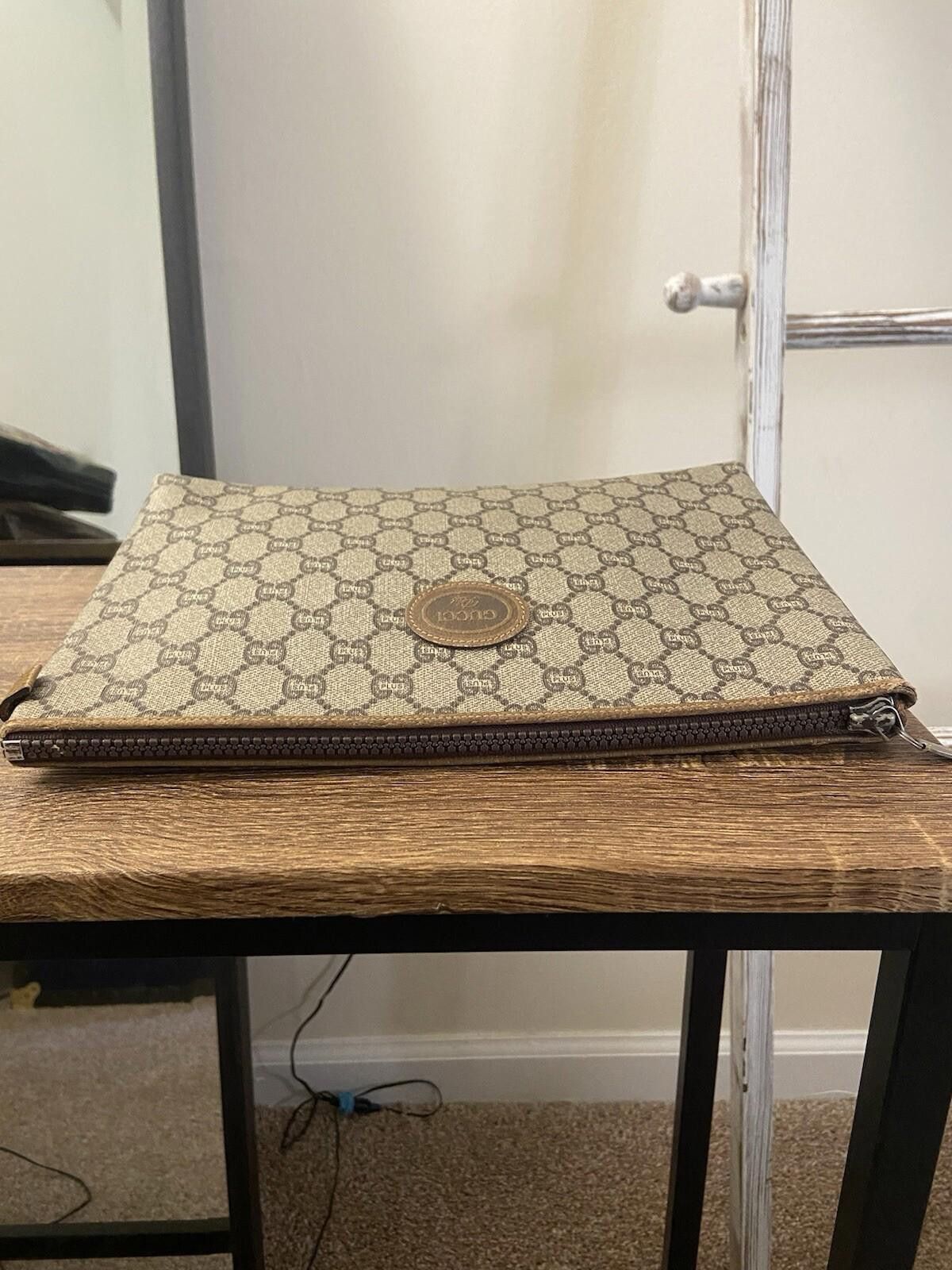 Gucci Gucci Plus Supreme logo pvc leather clutch pouch second bag Size ONE SIZE - 5 Thumbnail