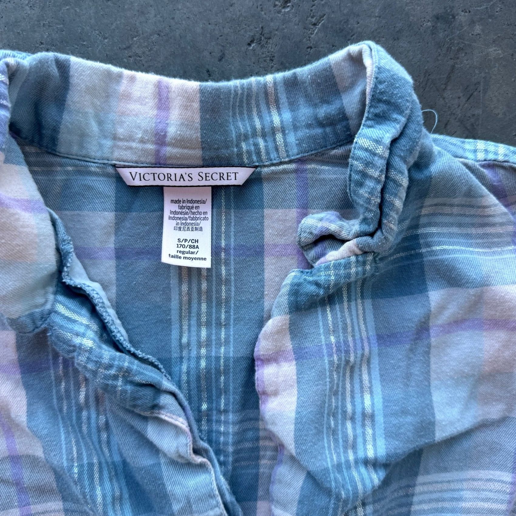 Vintage VINTAGE Victoria's Secret Blue Pink Plaid Longsleeve Button Down Shirt Women SXS? Size S / US 4 / IT 40 - 3 Thumbnail