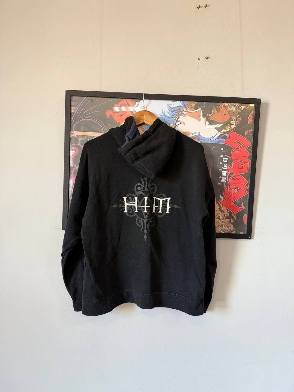 Band Tees HIM Vintage Hoodie 90s Sweater Very RARE Metal Rock Band VTG Size US M / EU 48-50 / 2 - 11 Thumbnail
