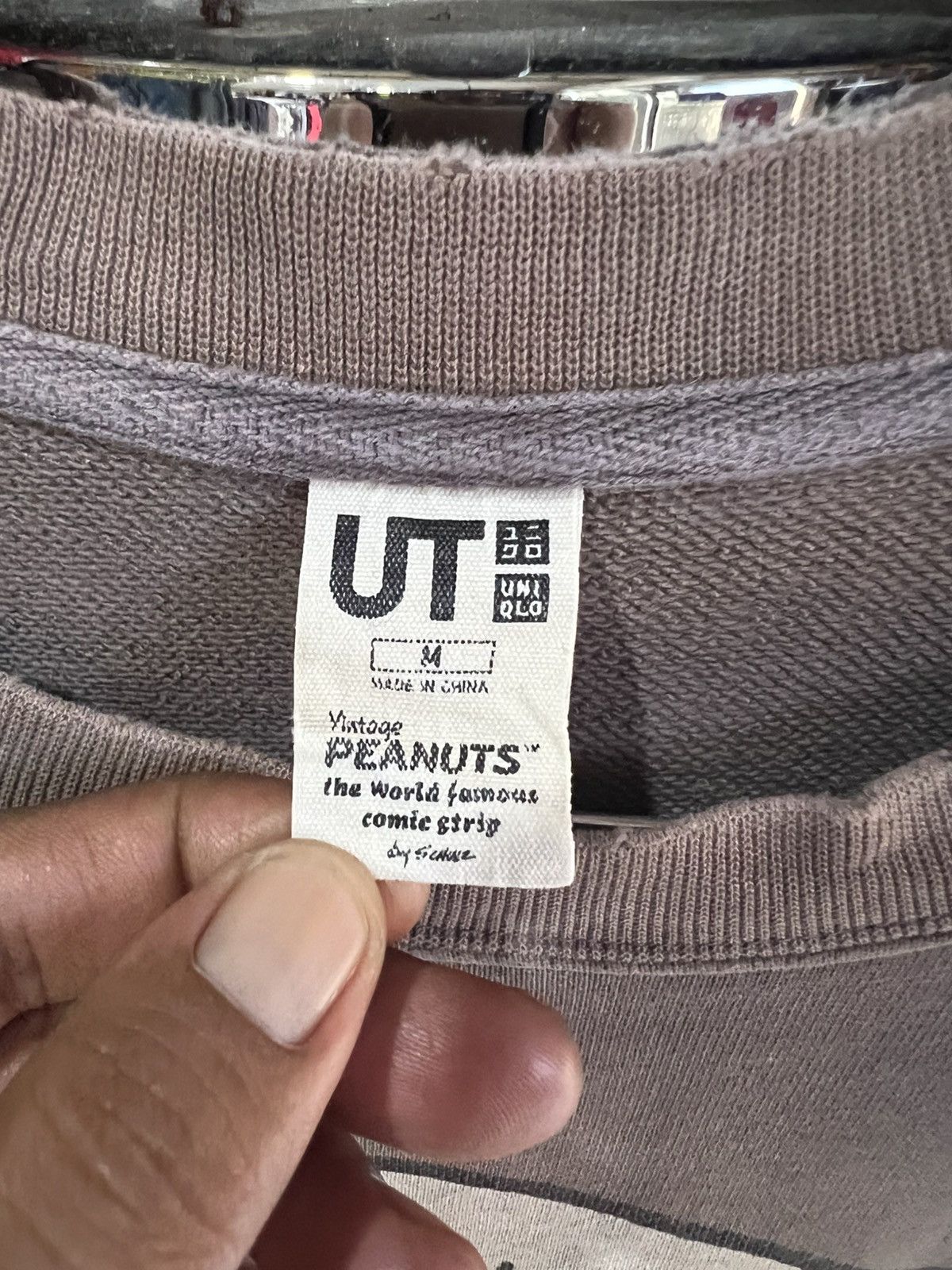 🔥Distressed Uniqlo x Peanuts Crewneck Sweatshirt