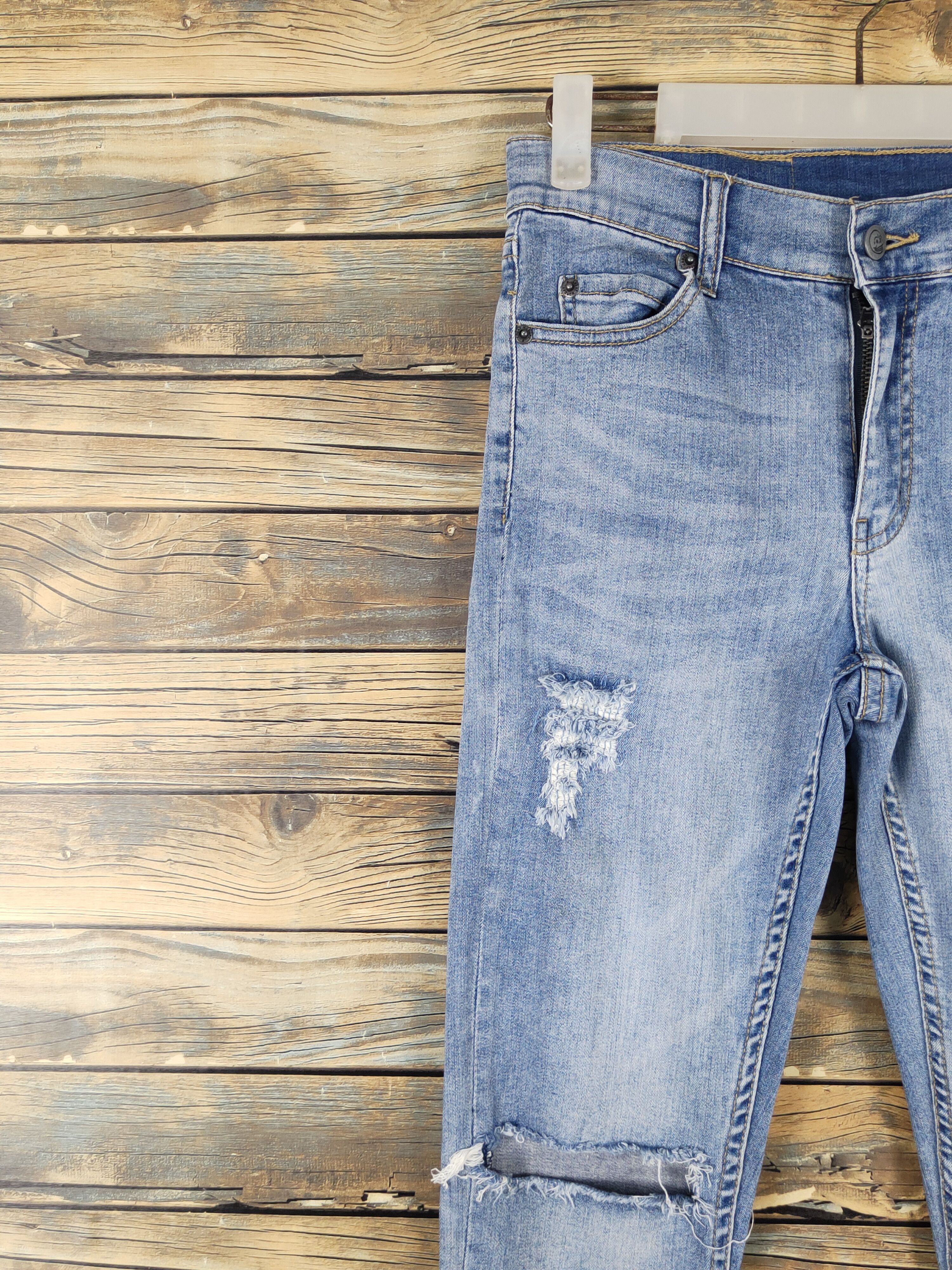 Cheap Monday Cheap Monday Blue Distressed Ripped denim Jeans #W1563 Size US 27 - 3 Thumbnail