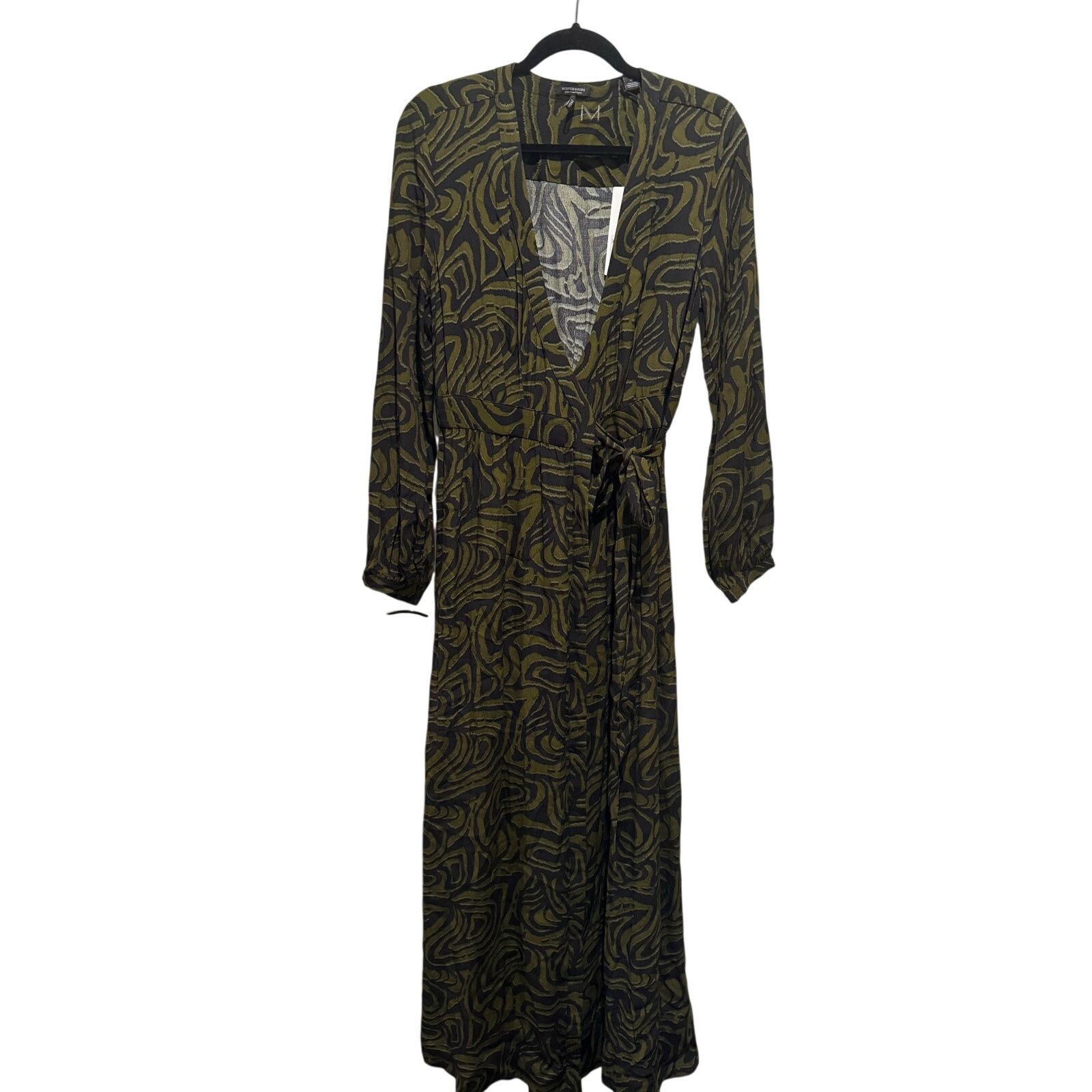 Scotch & Soda Scotch & Soda NWT Wrap Maxi Dress Olive Abstract Print M Size M / US 6-8 / IT 42-44 - 7 Thumbnail