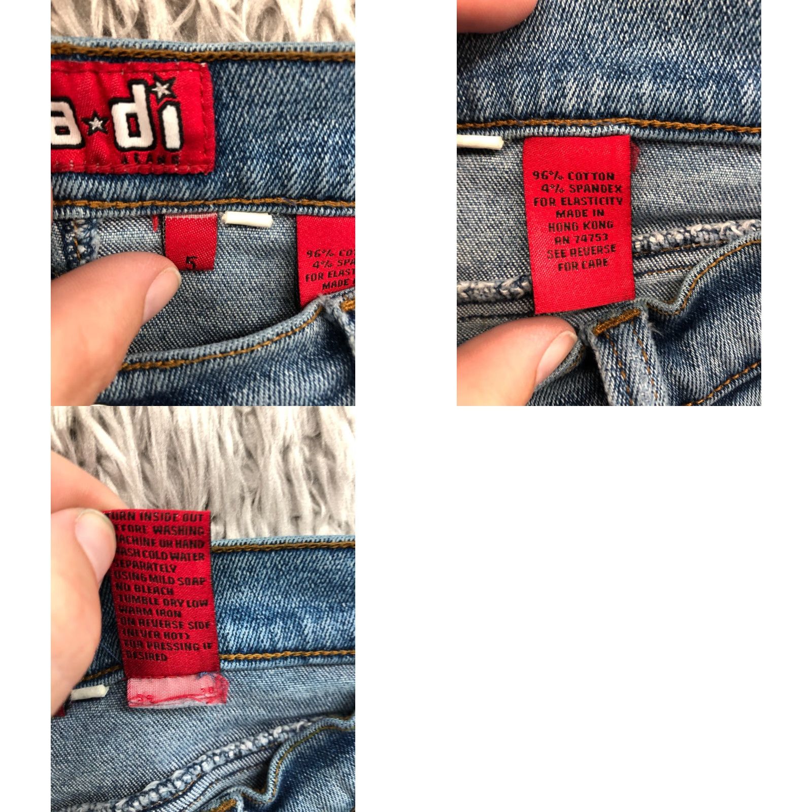 Denime Zana*di Capri Jeans Womens Juniors Size 5 Mid Rise Dark Wash Blue Denim Size 27" / US 4 / IT 40 - 8 Thumbnail