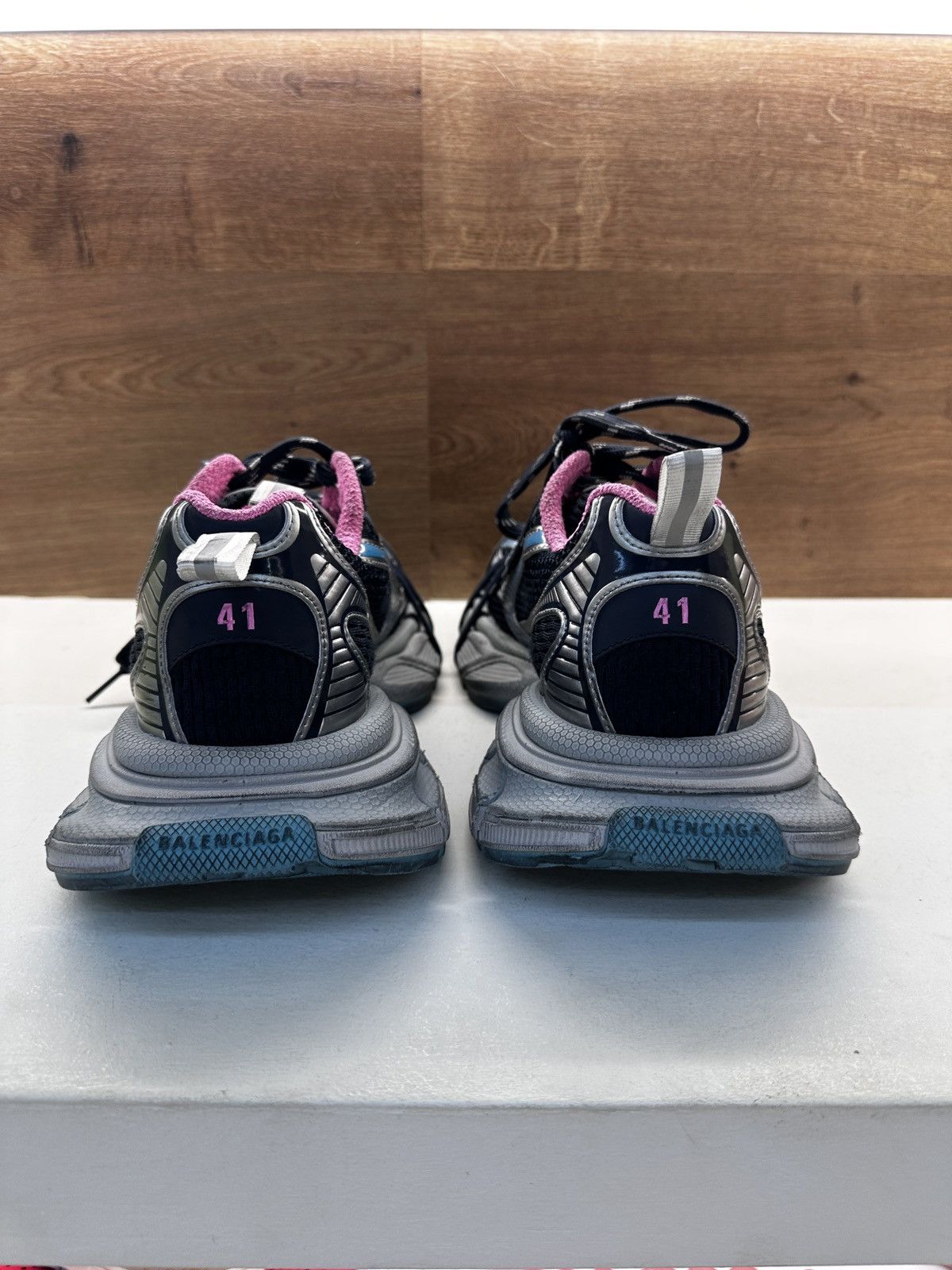 Balenciaga Balenciaga 3XL Sneakers Black/Silver/Pink Size US 9 / EU 42 - 6 Thumbnail