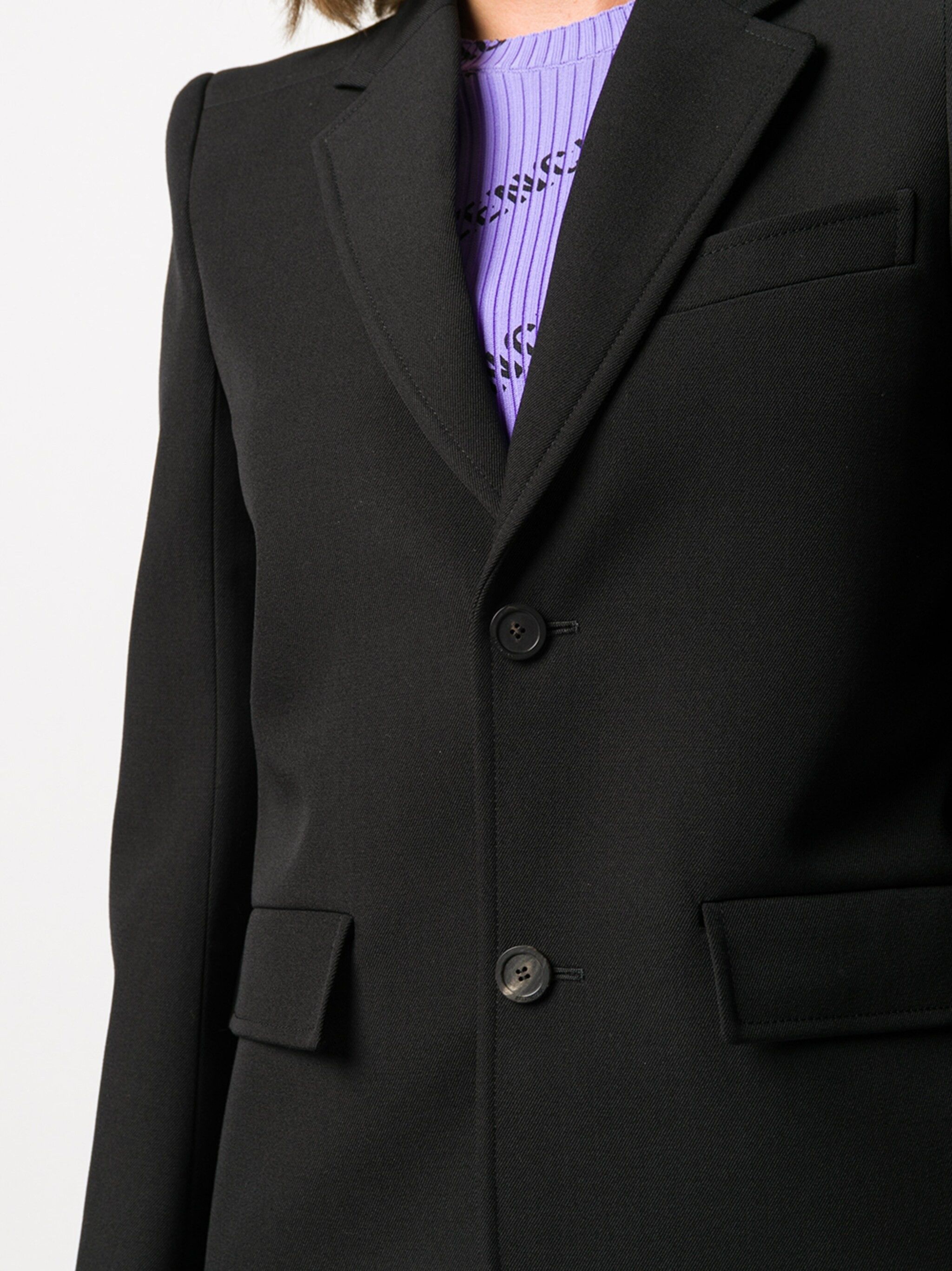 Balenciaga o1y0625 Wool Blazer in Black Size M / US 6-8 / IT 42-44 - 2 Thumbnail