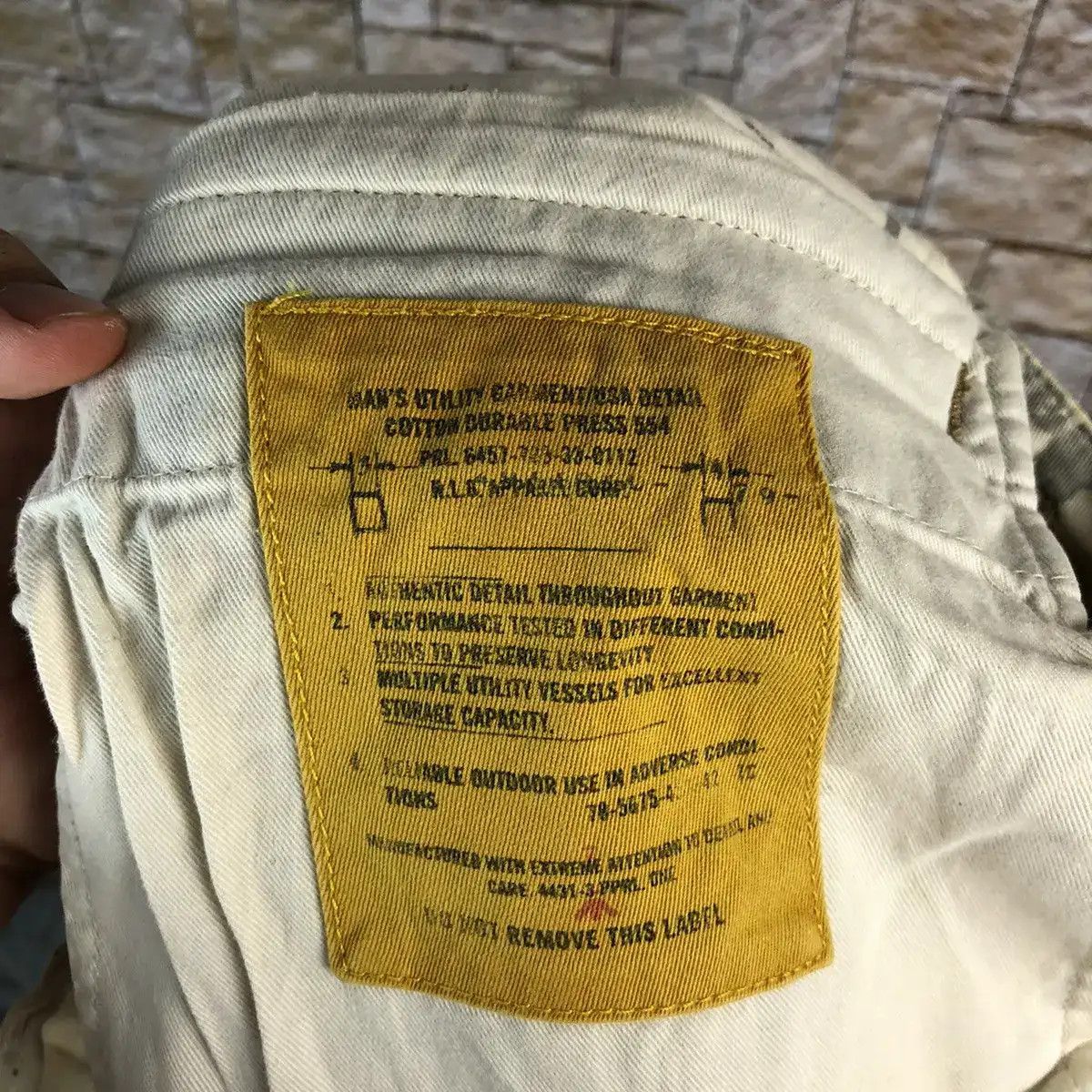Ralph Lauren DL Ralph Lauren double knee 3d pocket Cargo Pants #A140 Size US 35 - 23 Thumbnail