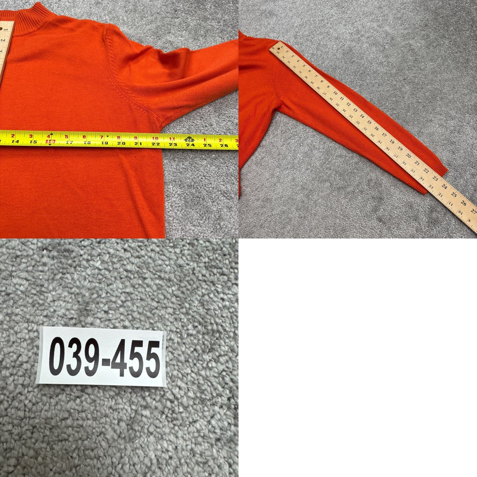 Vintage VINTAGE Yarnworks Pullover Shirt Womens Large Orange 90s Classic Knitted Knit Mock Neck Sweater Casual Womens Size L / US 10 / IT 46 - 9 Thumbnail
