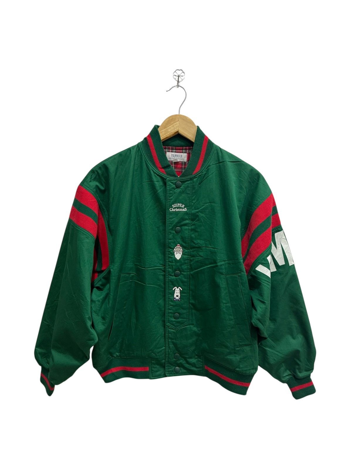 Yamaha Vintage 90’s Yamaha Super Christmas Varsity Jacket Size US M / EU 48-50 / 2 - 1 Thumbnail