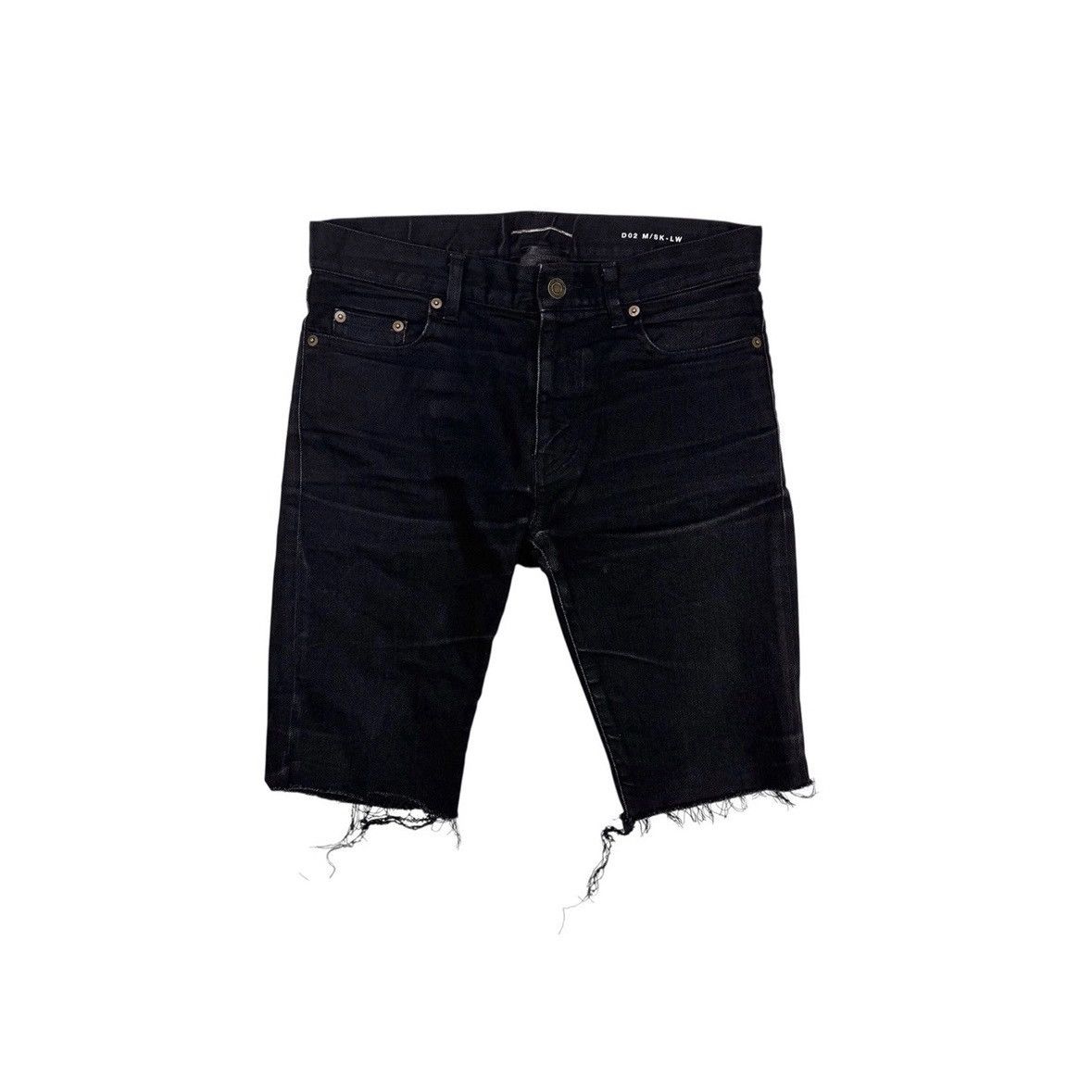 Saint Laurent Paris SAINT LAURENT PARIS SS16 BLACK D02 CUTOFF SHORTS Size US 30 / EU 46 - 1 Thumbnail