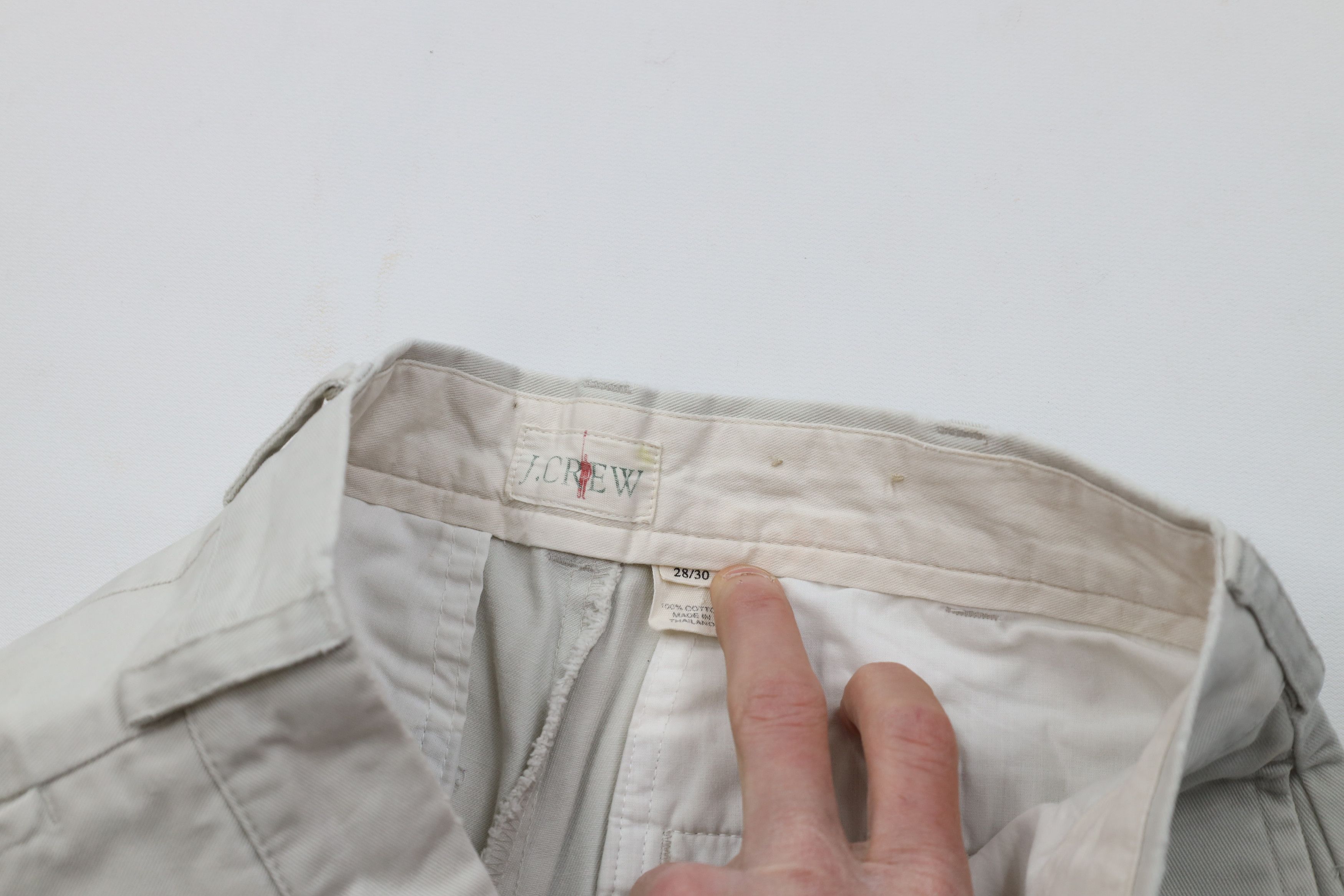 J.Crew Vintage 90s J Crew Button Fly Relaxed Fit Chino Pants Gray Size US 28 / EU 44 - 9 Thumbnail