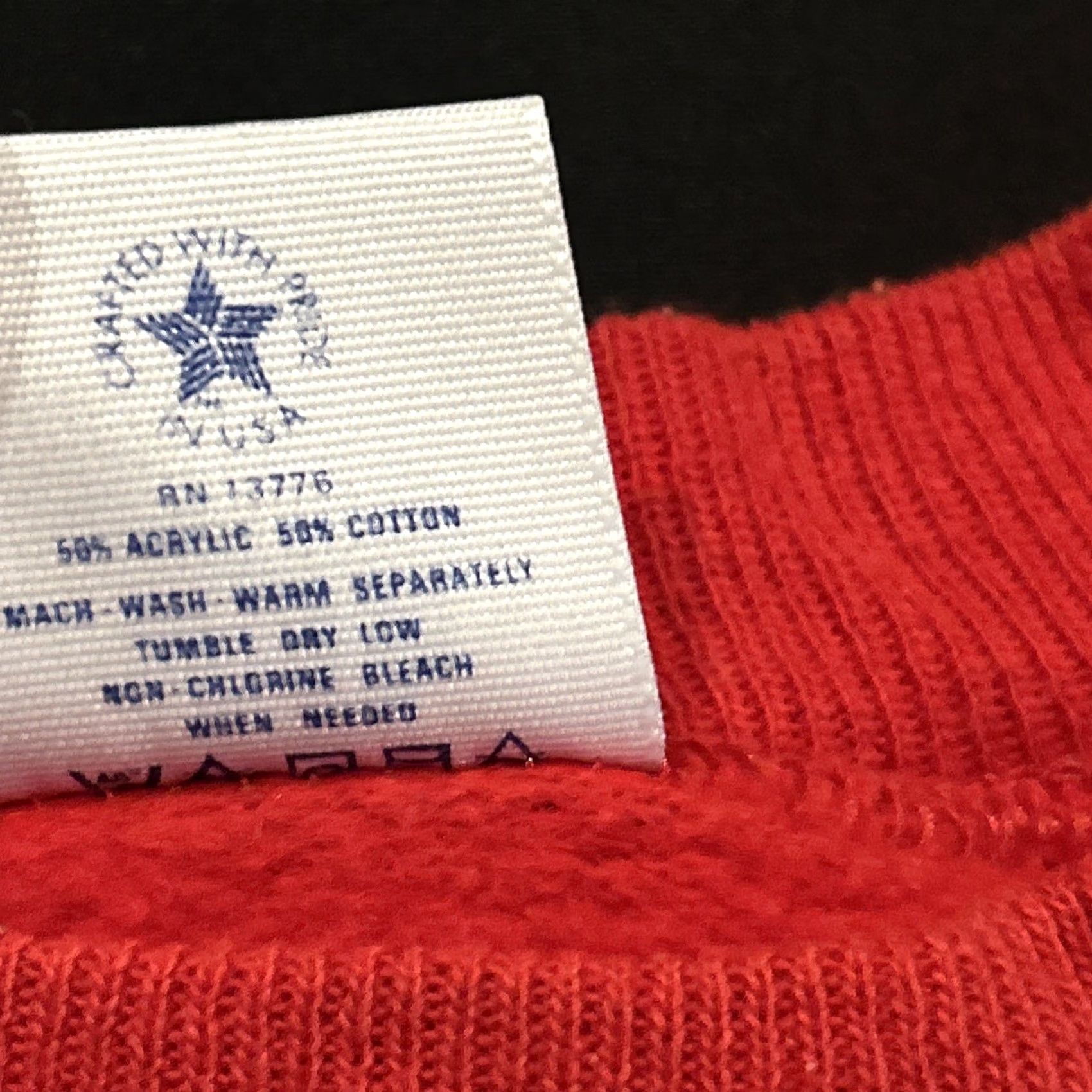 Vintage VTG 90s DESERT STORM RED SWEATSHIRT USA Military Persian Gulf Crew Neck Unisex Adults L Cotton Blend Vintage Yes Pannill Graphic Print Size US L / EU 52-54 / 3 - 5 Thumbnail