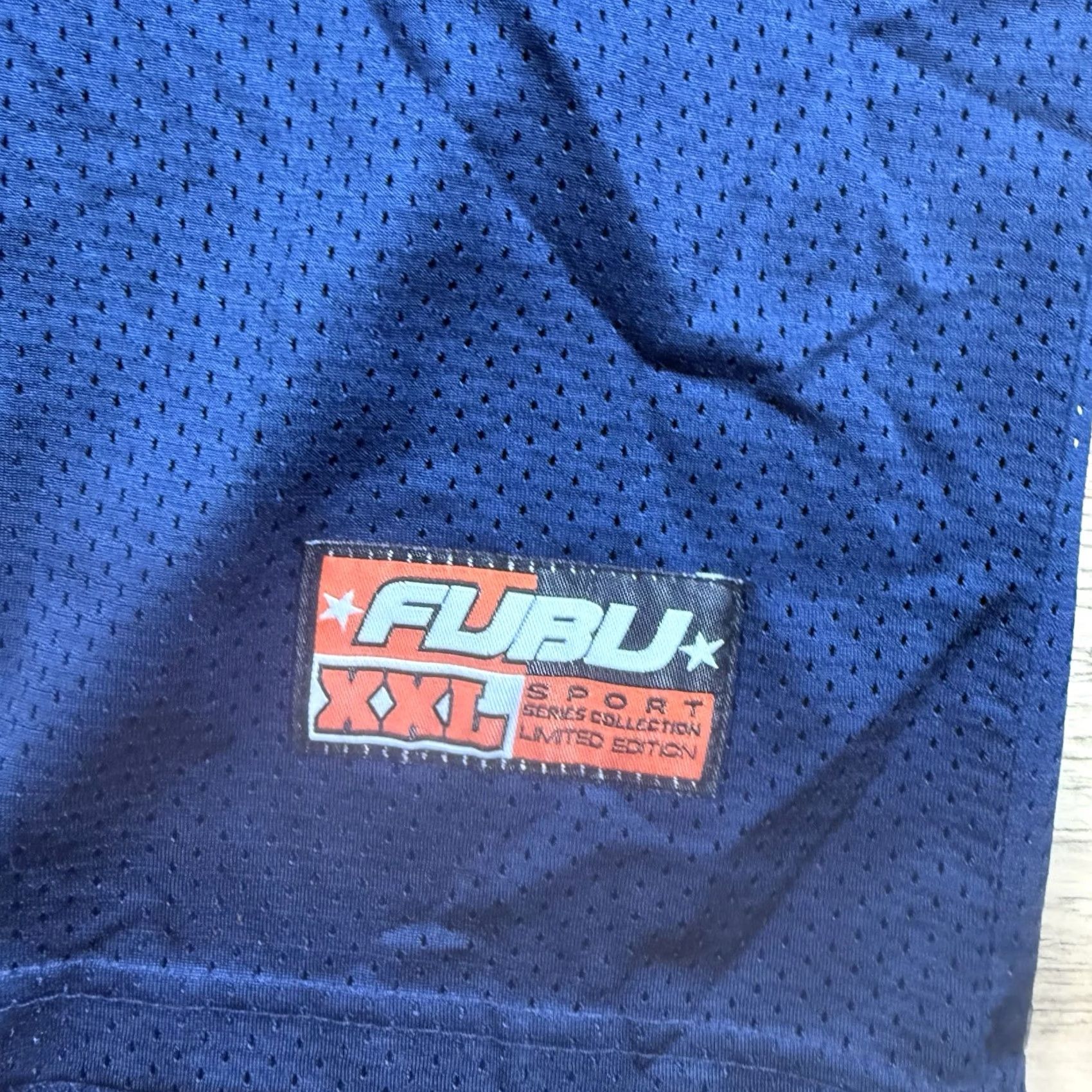 Fubu VINTAGE FUBU Jersey Sports Football Limited Edition XL Mens Blue Distress 05 Y2K Baseball Activewear Button Shirt Size US XL / EU 56 / 4 - 4 Thumbnail