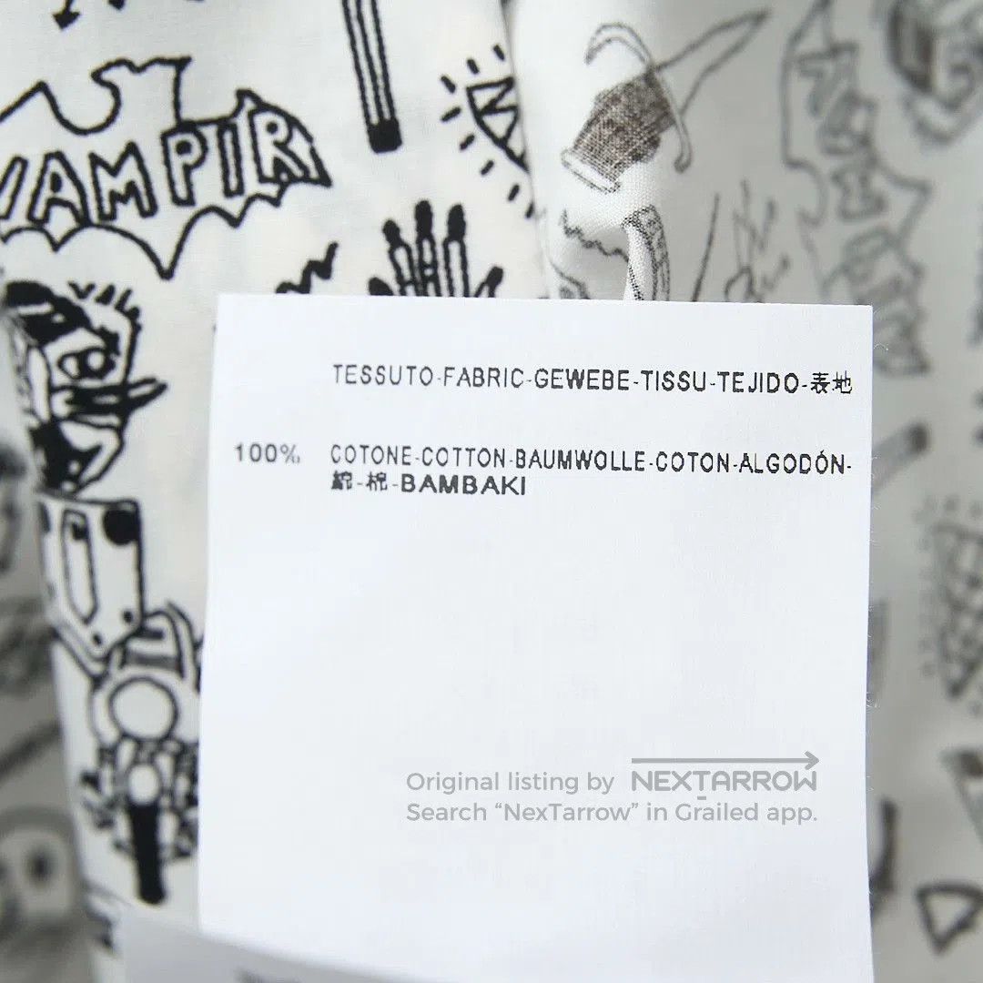 Saint Laurent Paris Saint Laurent Men's White Graphic Shirt. Size US XXS / EU 40 - 7 Thumbnail