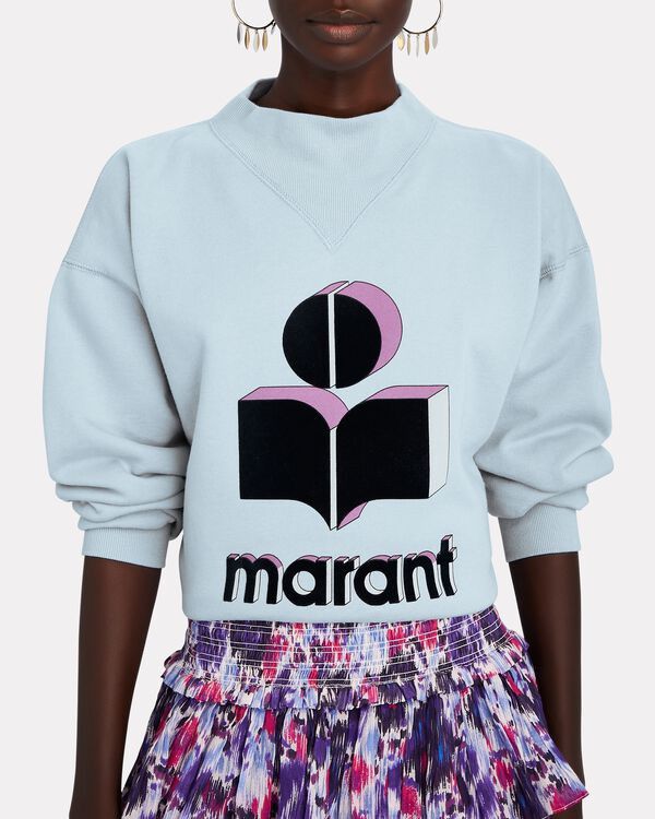 Isabel Marant Etoile ISABEL MARANT ÉTOILE Moby High Neck Logo Sweatshirt Size S / US 4 / IT 40 - 6 Thumbnail