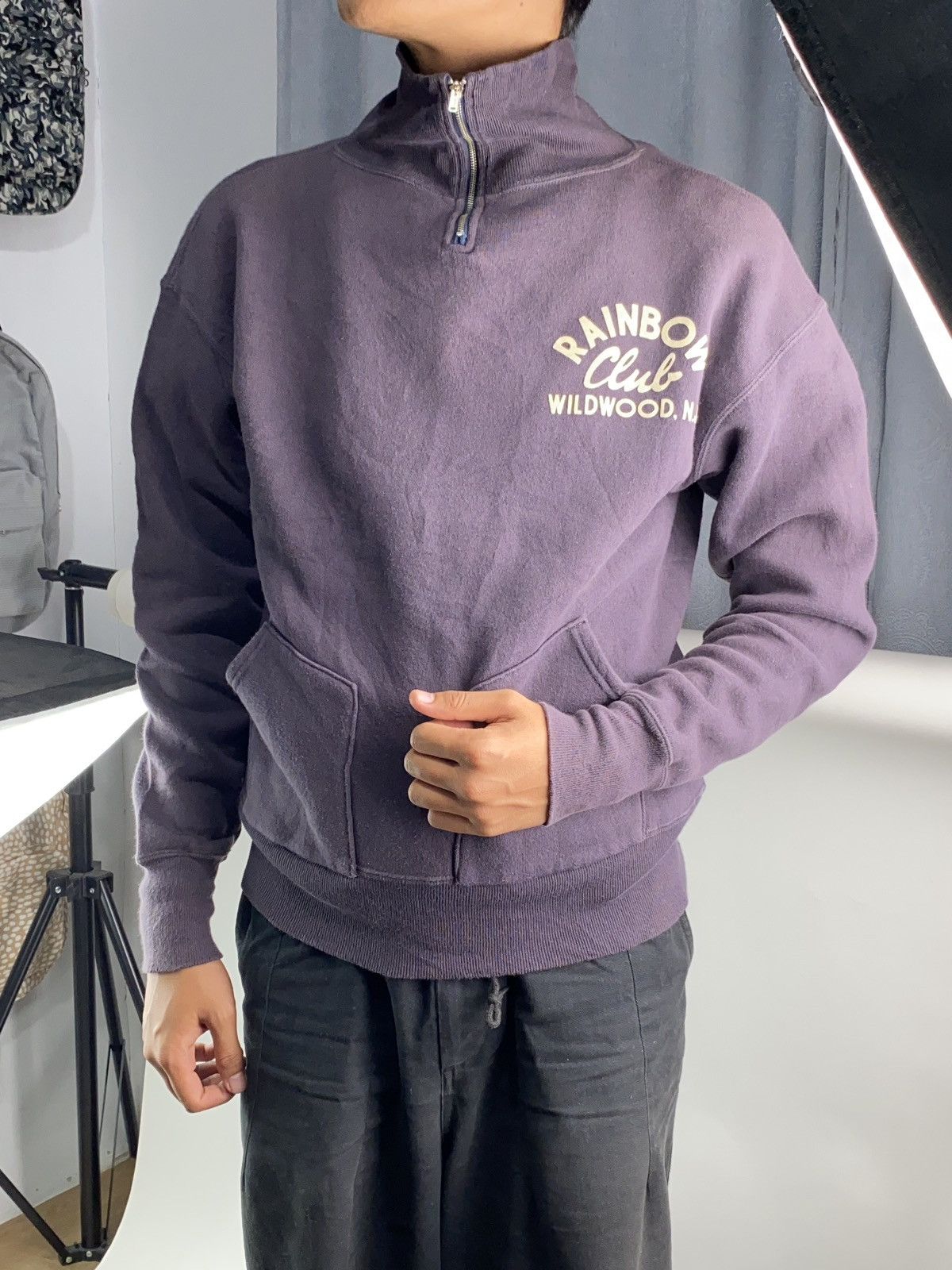 Warehouse & Co. Vintage warehouse rainbow club halfzip sweatshirt Size US L / EU 52-54 / 3 - 3 Thumbnail