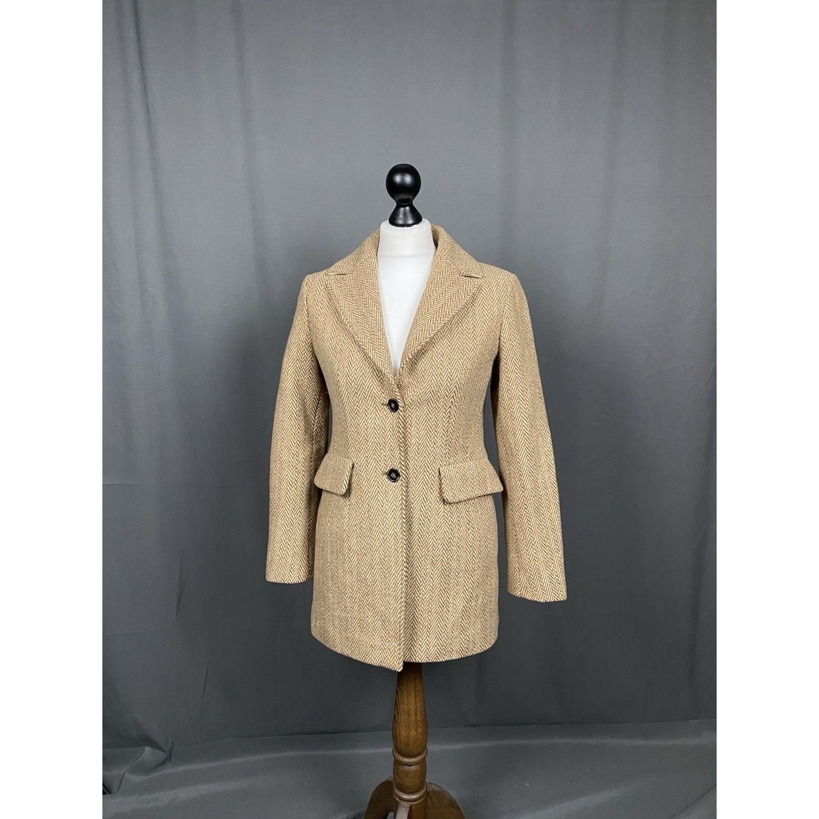Jil Sander Jil Sander Women's Brown Wool Tailored Overcoat Size 36 Size XS / US 0-2 / IT 36-38 - 2 Thumbnail