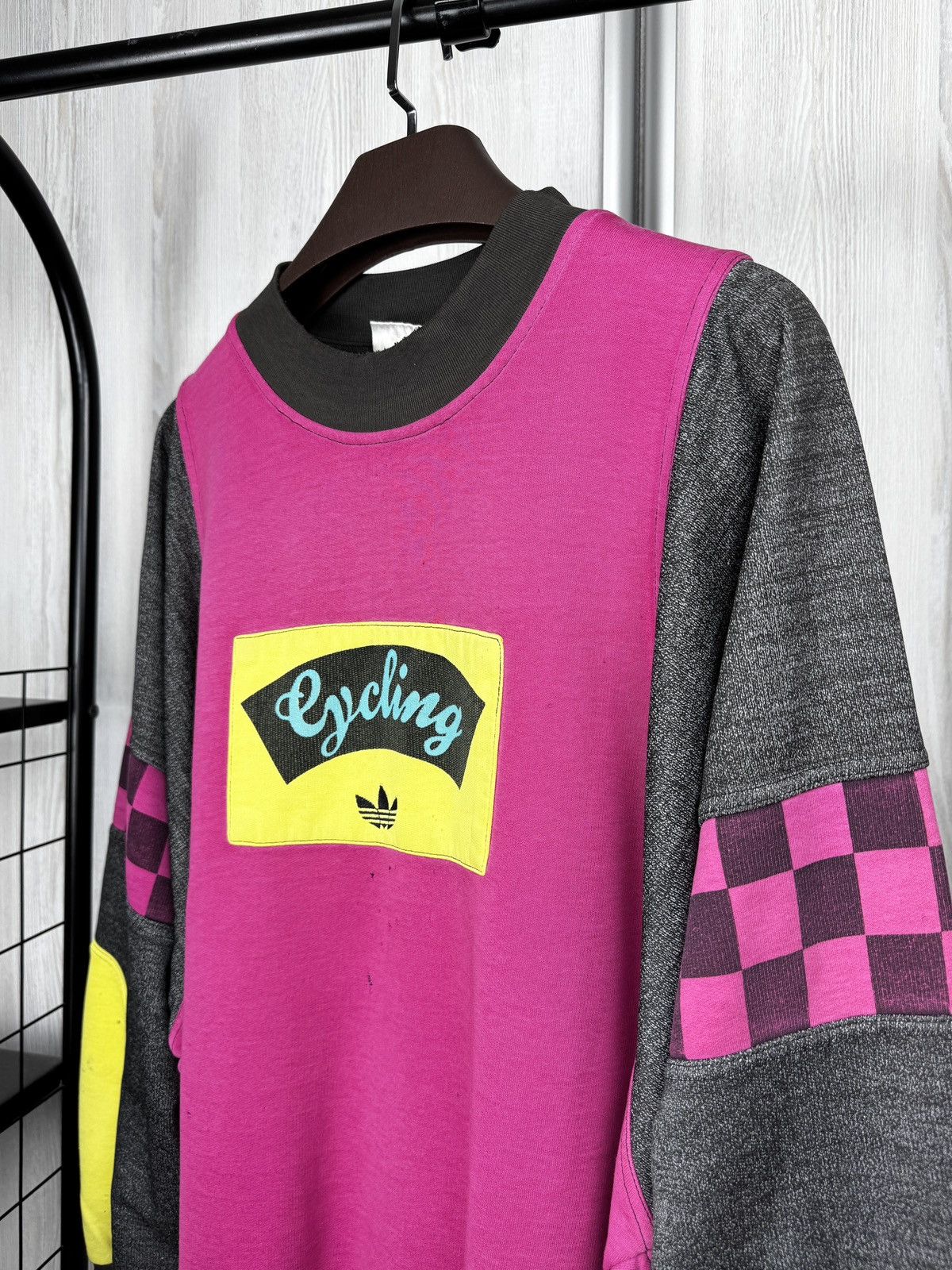 Adidas Adidas vintage 80s TakeOff Cycling distressed sweatshirt Size US M / EU 48-50 / 2 - 6 Thumbnail