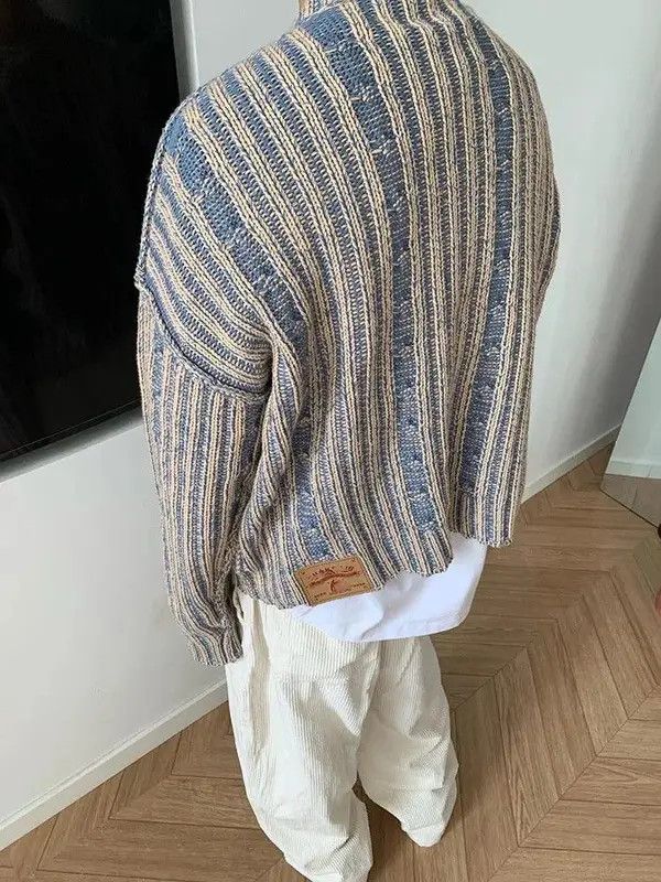 VIBE Stripped Knit Sweater Size US M / EU 48-50 / 2 - 6 Thumbnail