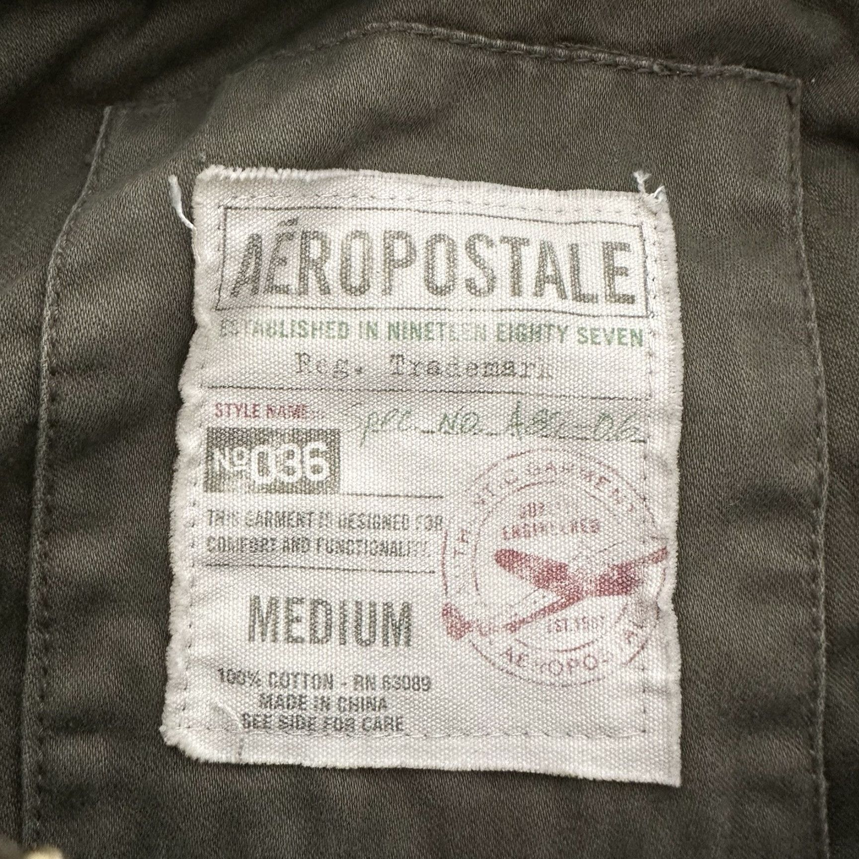 Vintage Aéropostale Military Jacket Mens M Olive Green Hooded Utility Coat Size US M / EU 48-50 / 2 - 4 Thumbnail