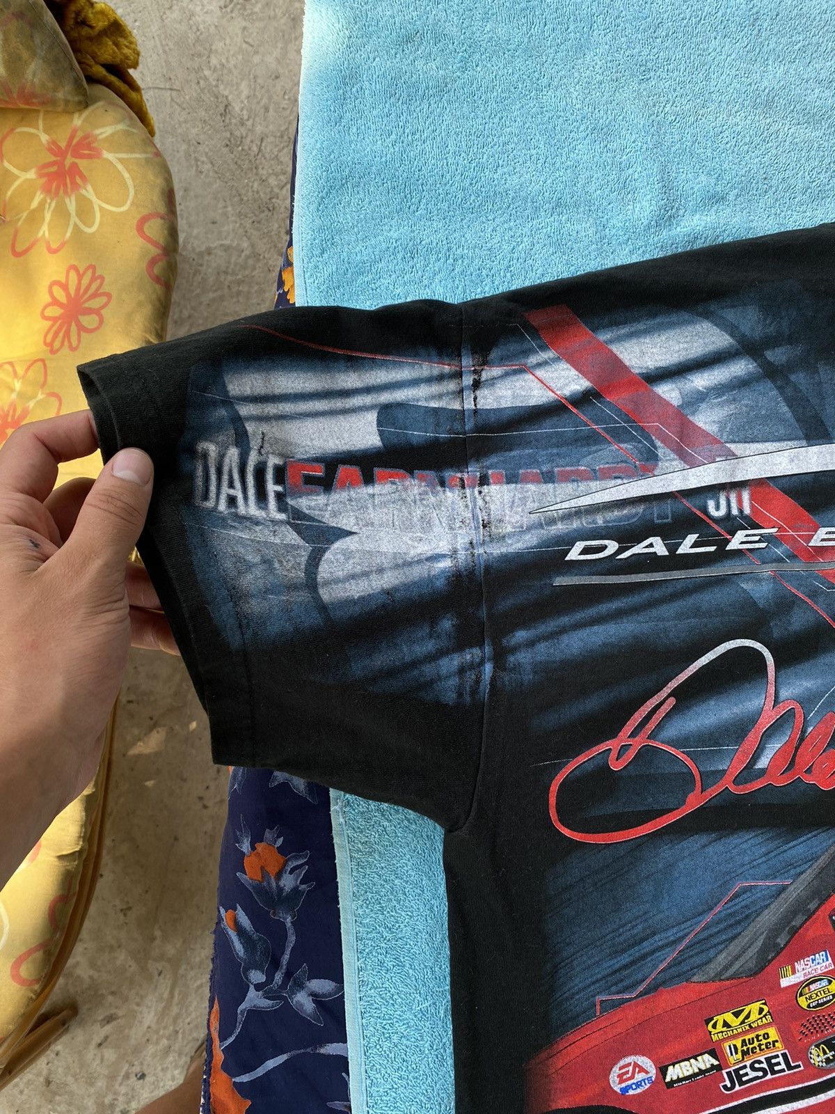 Vintage Nascar dale earnhardt junior vintage t shirt all over print Size US XL / EU 56 / 4 - 4 Thumbnail