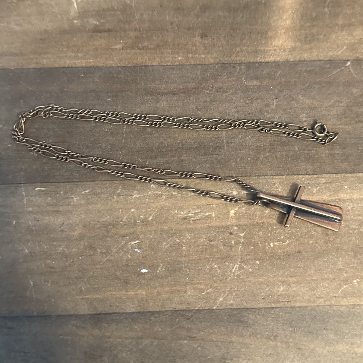 Vintage Vintage ORB Handwrought abstract cross pendant necklace Size ONE SIZE - 2 Thumbnail
