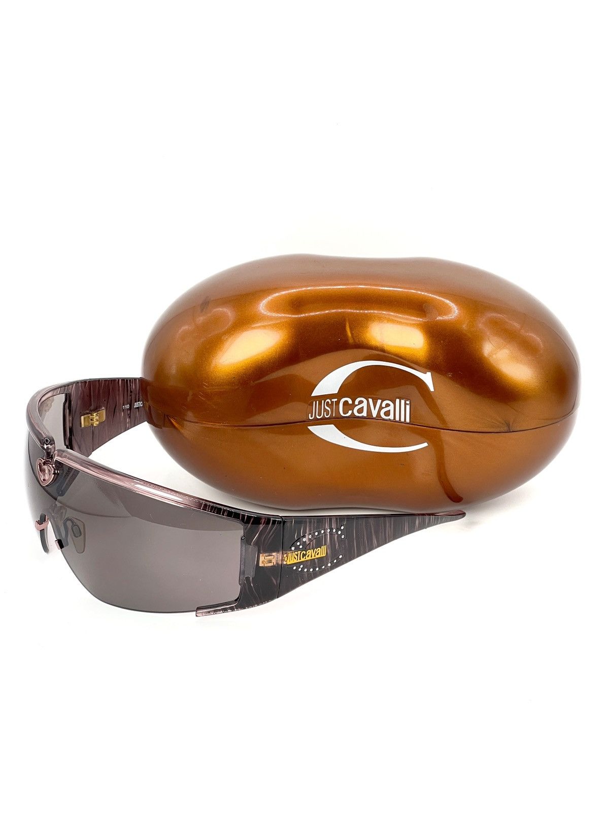 Just Cavalli Vintage Just Cavalli Sunglasses Rhinestones Oversized Mask Size ONE SIZE - 5 Thumbnail