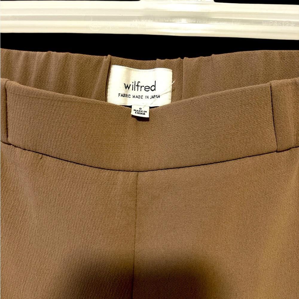 Designer Wilfred Brown Pull-On Pants Size 0 Size 25" / US 0 / IT 36 - 2 Thumbnail