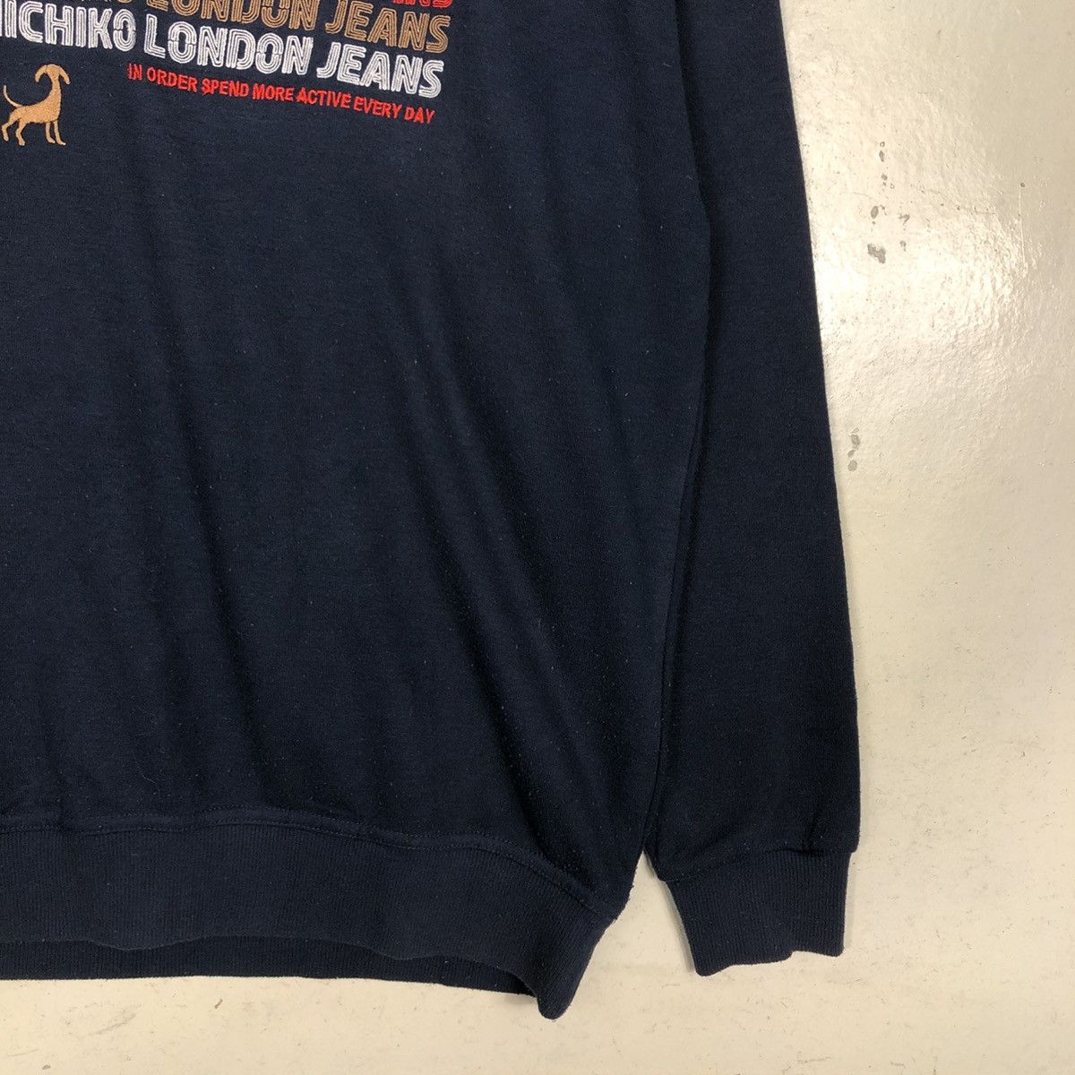 Michiko Koshino London 📌Vintage Sweatshirt Michiko London Jeans Big Logo Size US L / EU 52-54 / 3 - 7 Thumbnail