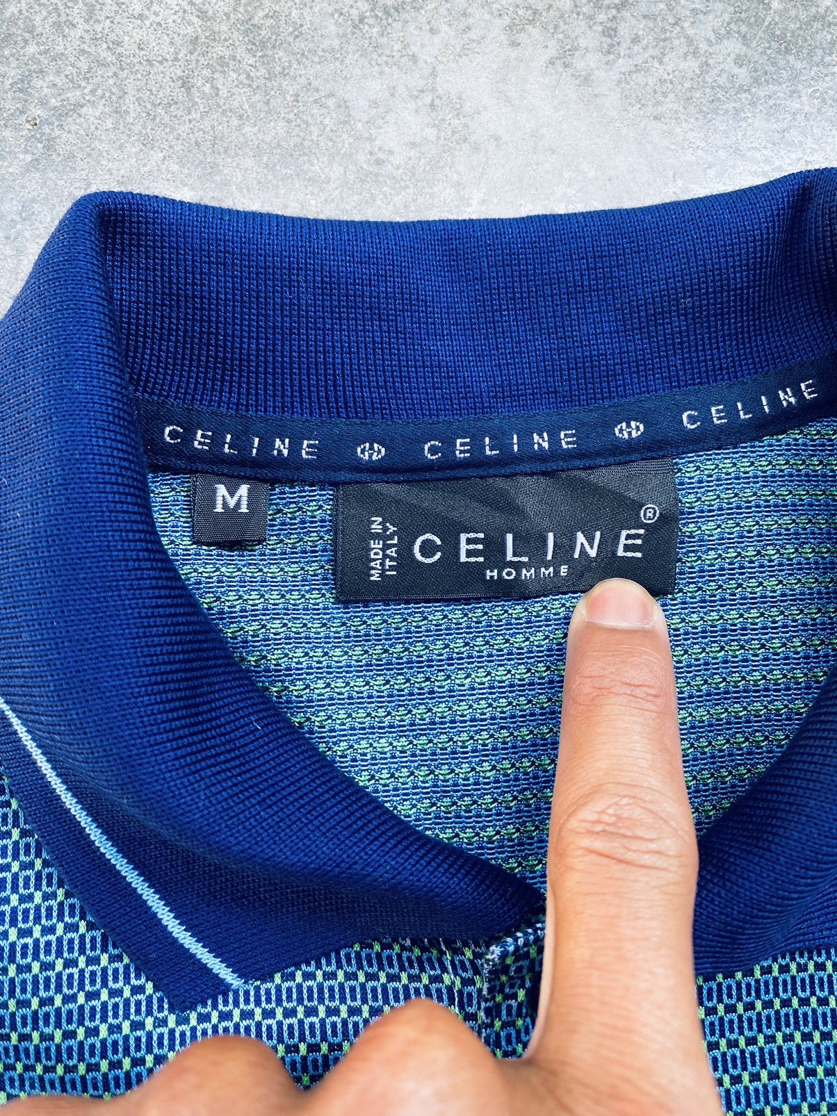 Celine Vintage Celine Homme Polo Tees Size US M / EU 48-50 / 2 - 7 Thumbnail