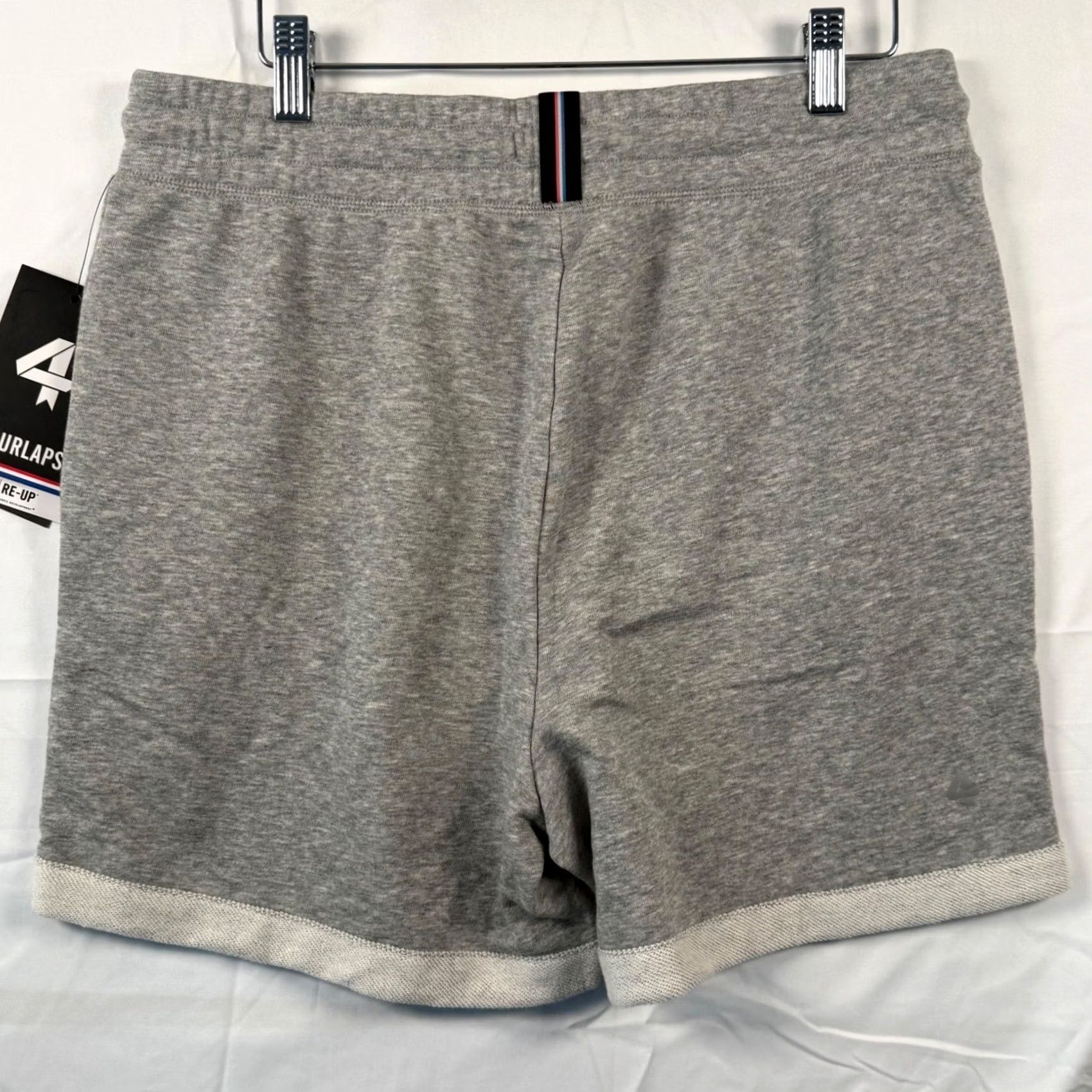 Vintage Fourlaps Rush Short M Grey Heather Cotton Blend Athletic Gym Workout Athleisure Size 32" / US 10 / IT 46 - 2 Thumbnail