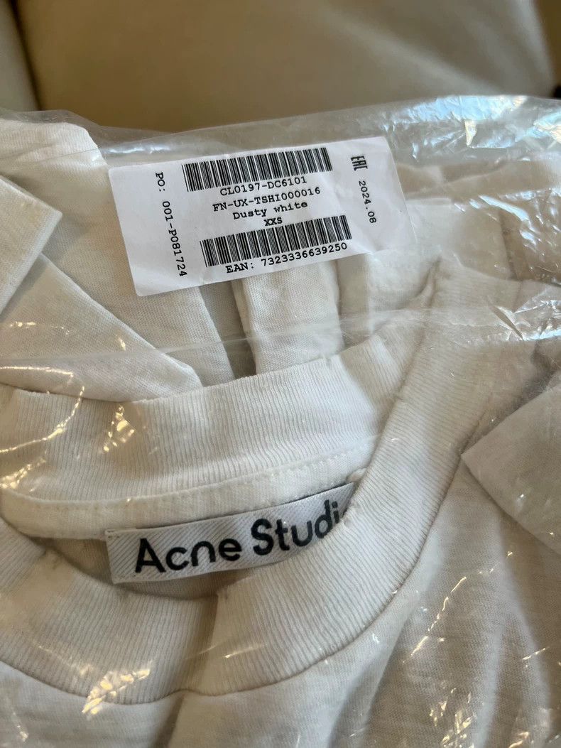 Acne Studios Acne Studios White lettered long-sleeved T-shirt Size XXL / US 16-18 / IT 52-54 - 4 Thumbnail