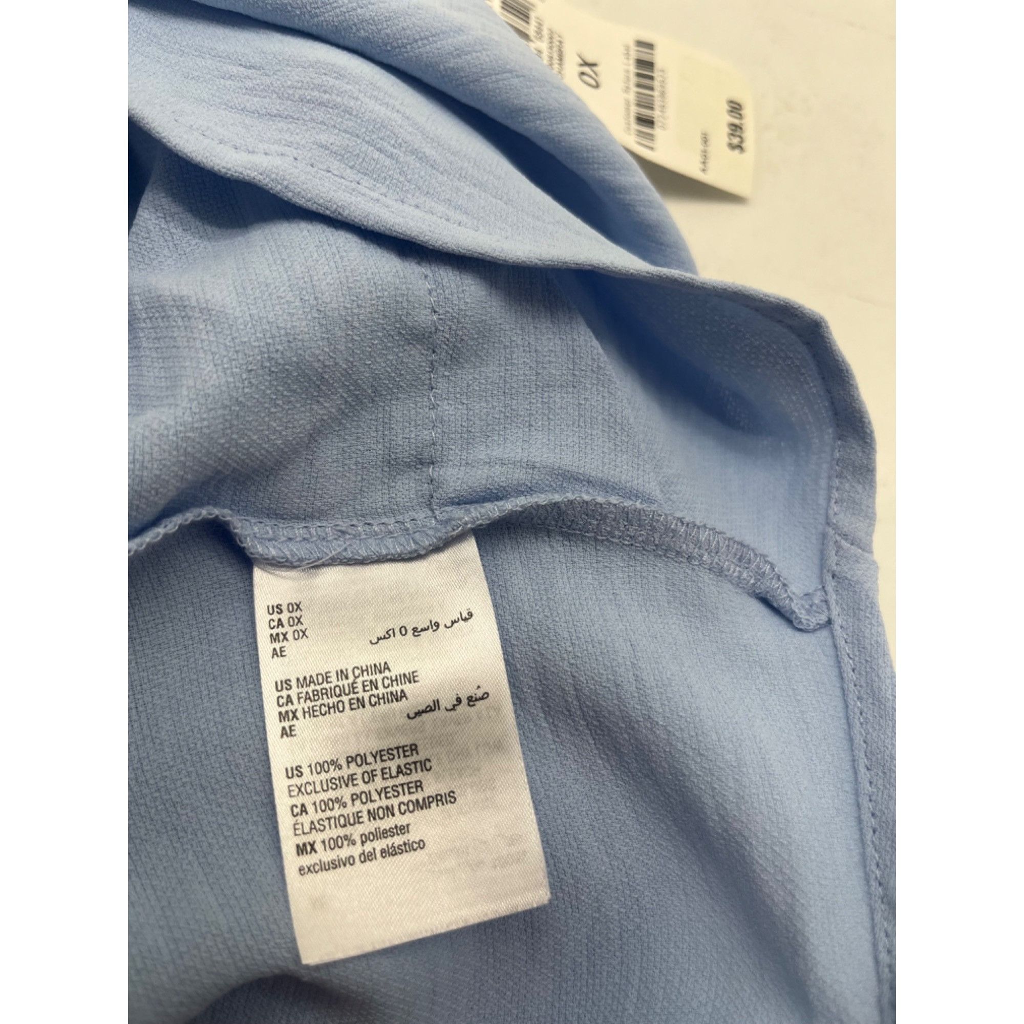 Other And Now This Plus Size Tie-Back Crop Top, Chambray Blue, OX Size ONE SIZE - 8 Thumbnail