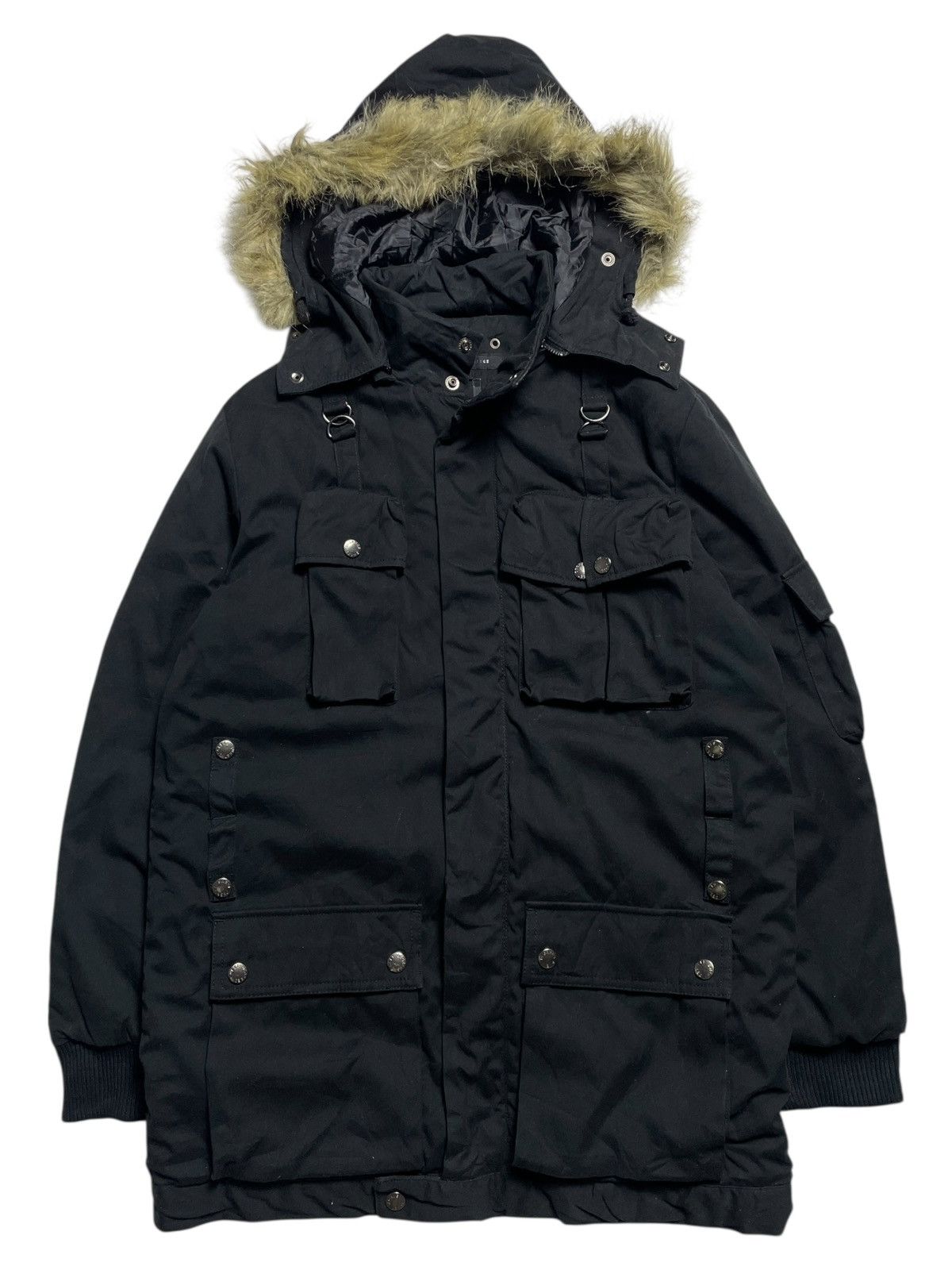 BUFFALO BOBS 2000’s Sweet Degrees - Vkei Style Multi Pocket Fur Jacket Size US M / EU 48-50 / 2 - 3 Thumbnail