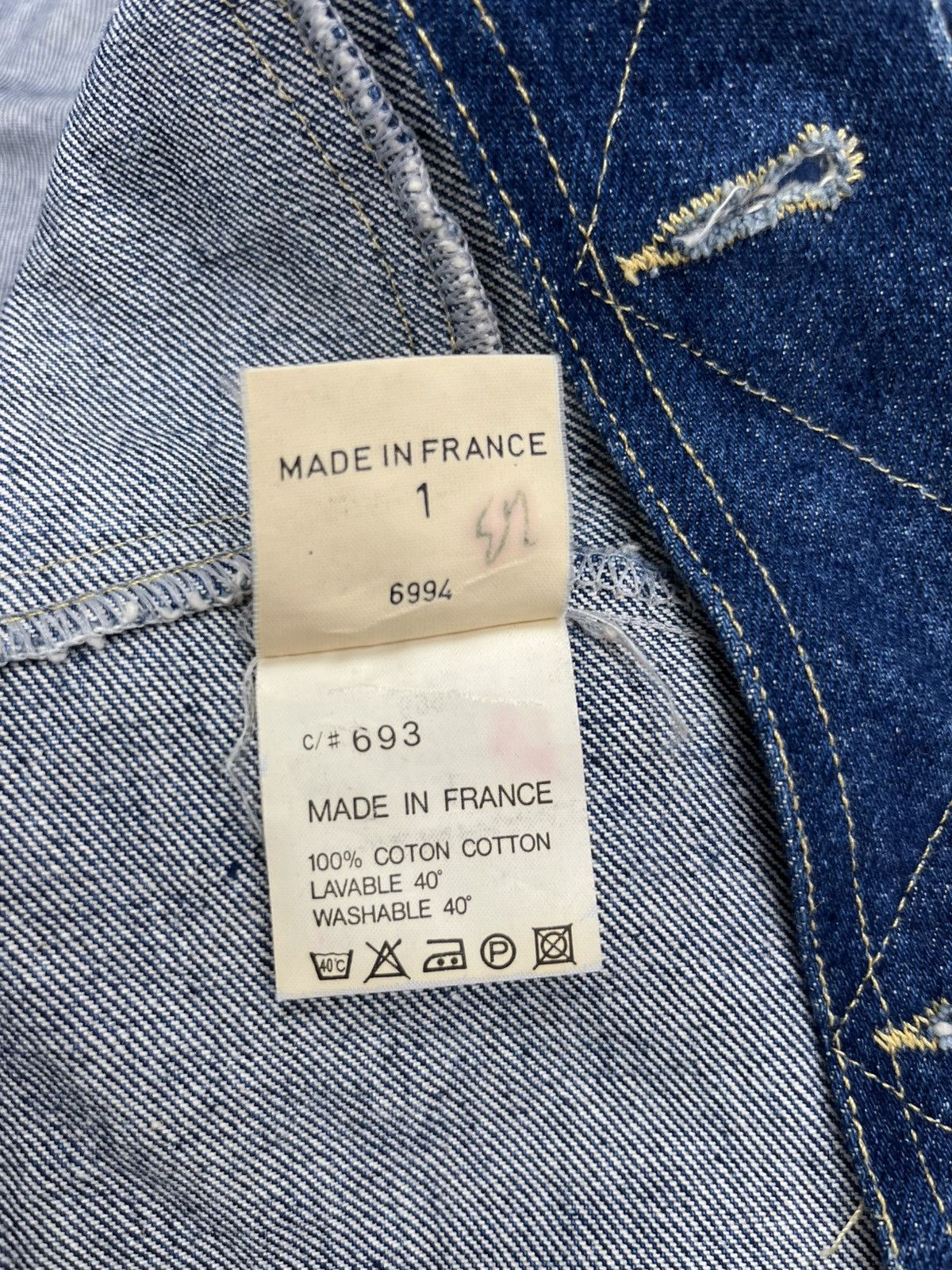 agnes b. Vintage Agnes B Trucker Denim Jacket Size S / US 4 / IT 40 - 13 Thumbnail