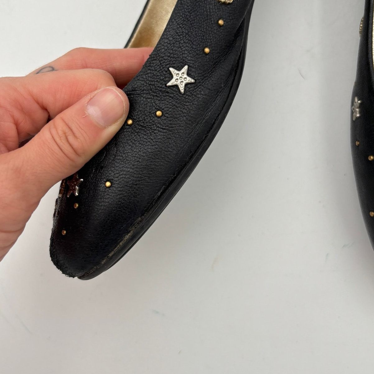 Jimmy Choo Jimmy Choo Star Studded Leather Ballet Flats Women's 40 Size US 10 / IT 40 - 13 Thumbnail