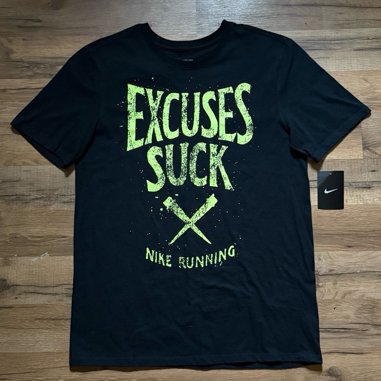 Nike 2015 Nike Excuses Suck Running Short Sleeve Shirt Size US M / EU 48-50 / 2 - 1 Thumbnail
