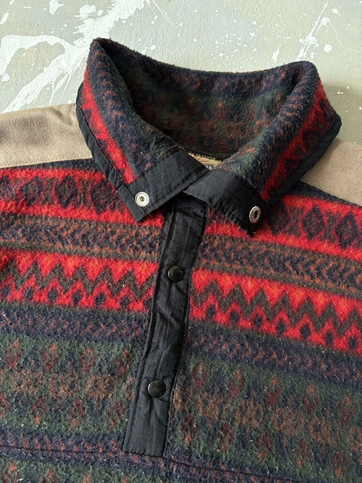 Vintage Vintage Sunset-Shirts Canada Navajo Aztec Fleece Pullover Size US L / EU 52-54 / 3 - 4 Thumbnail