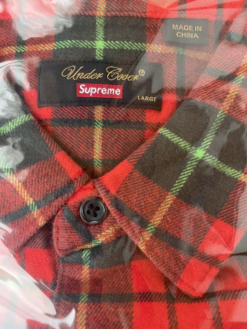 Supreme x UNDERCOVER SS Flannel Shirt Red Size L