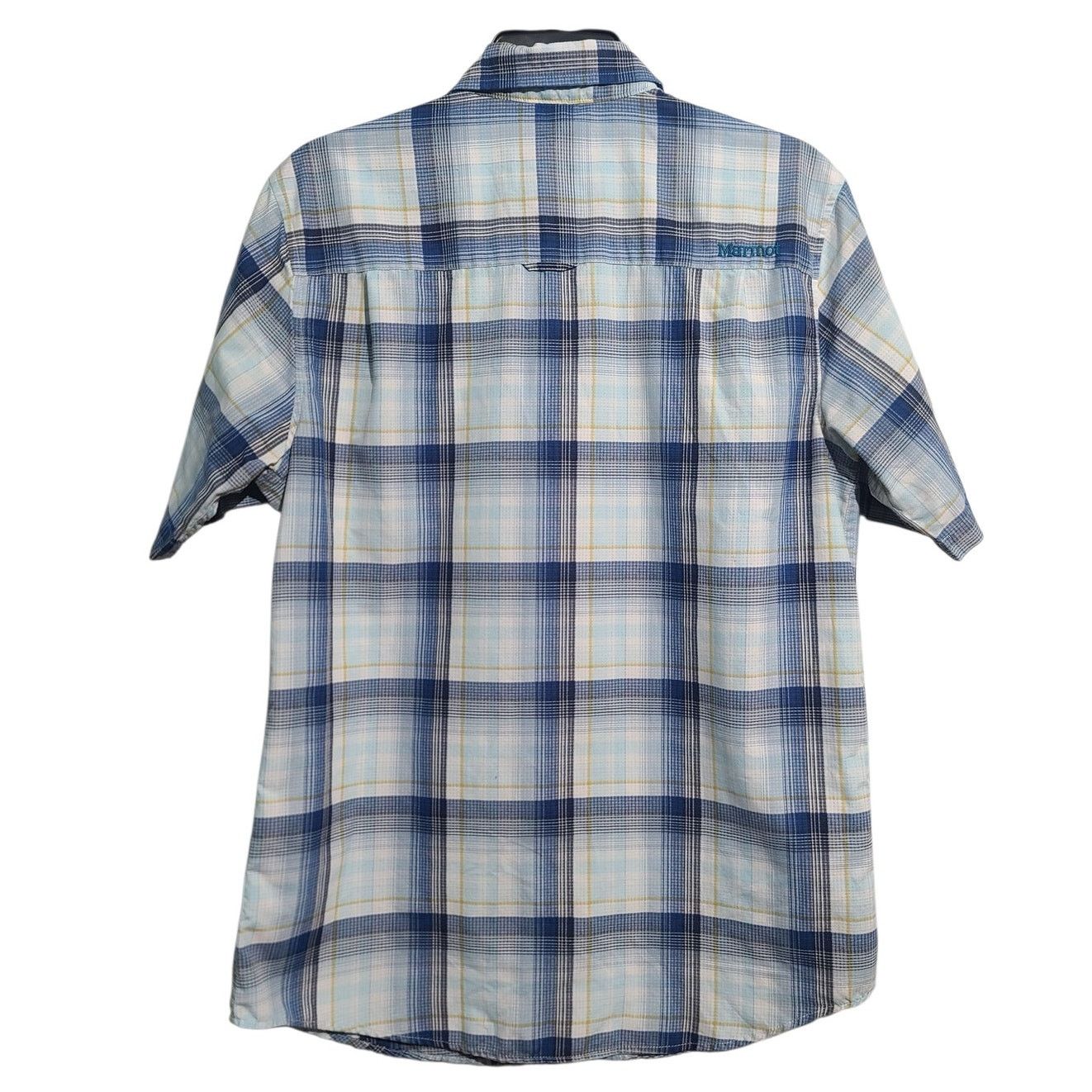 Marmot Marmot Blue Plaid Short Sleeve Button Shirt Size S Size US S / EU 44-46 / 1 - 2 Thumbnail