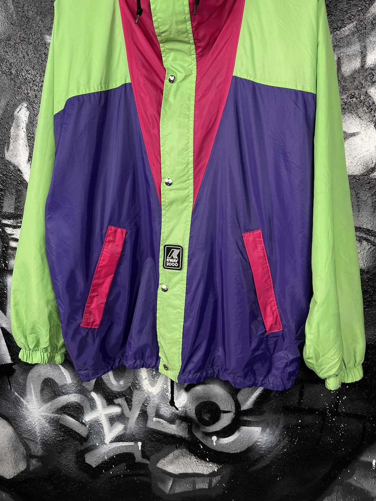 K-Way Vintage K-Way 2000 Packable Windbreaker Jacket Men’s Size M Size US M / EU 48-50 / 2 - 4 Thumbnail