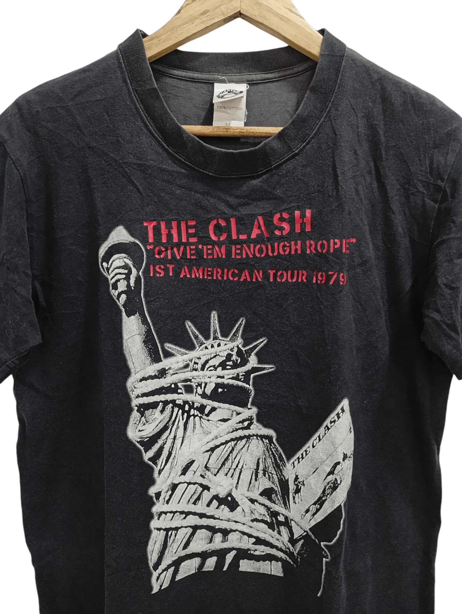 Band Tees × Vintage 🔥🔥The Clash Give'Em Enough Rope 1st American Tour 1979 Tee Size US M / EU 48-50 / 2 - 17 Thumbnail