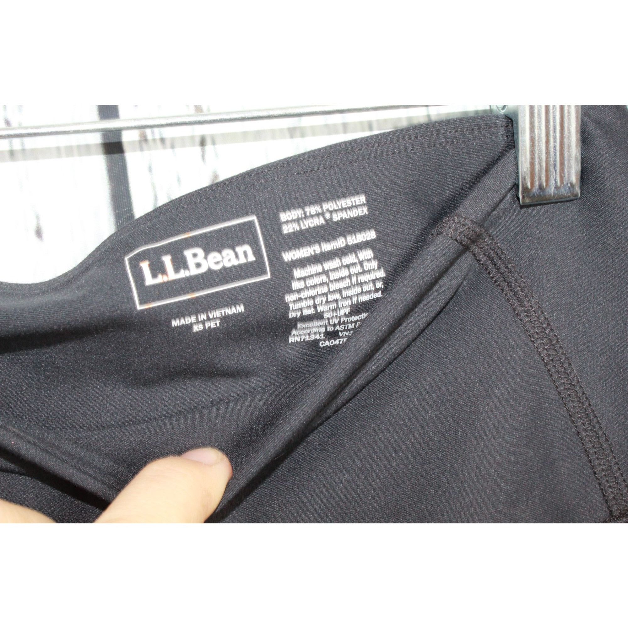 L.L. Bean LL Bean Performance Leggings Black XS Petite High Rise Size 22" - 7 Thumbnail
