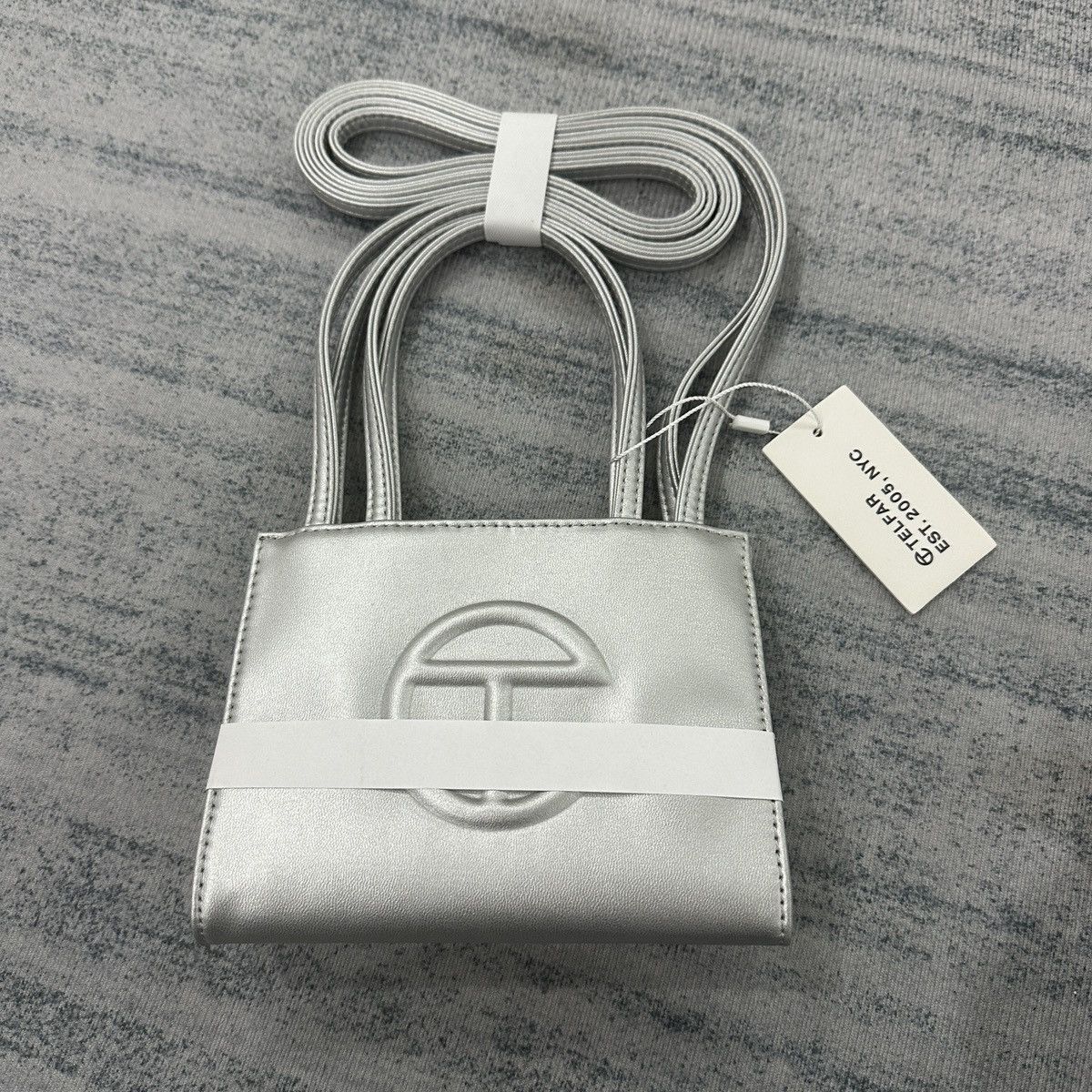 Telfar TELFAR SMALL SHOPPING BAG SILVER Size ONE SIZE - 2 Thumbnail