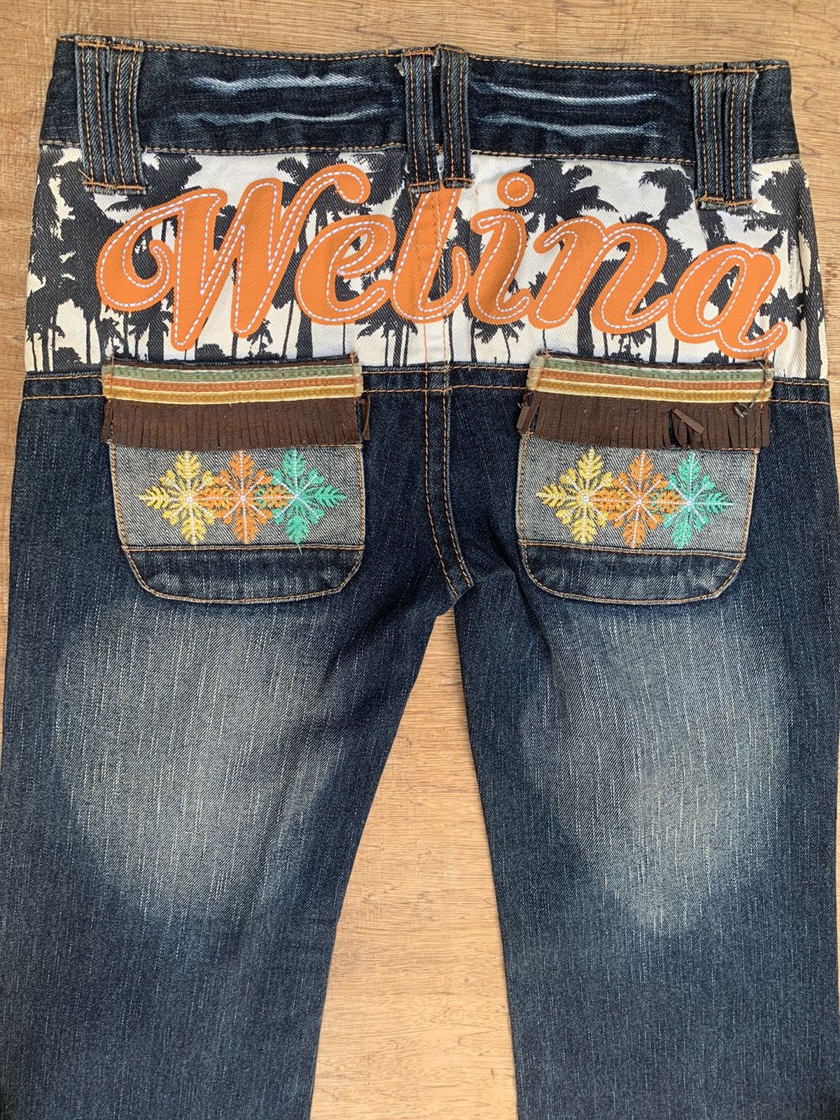 Hysteric Glamour × Japanese Brand × Vintage Blue Moon Blue Welina Flare Inspired by Hysteric Glamour Size US 29 - 12 Thumbnail