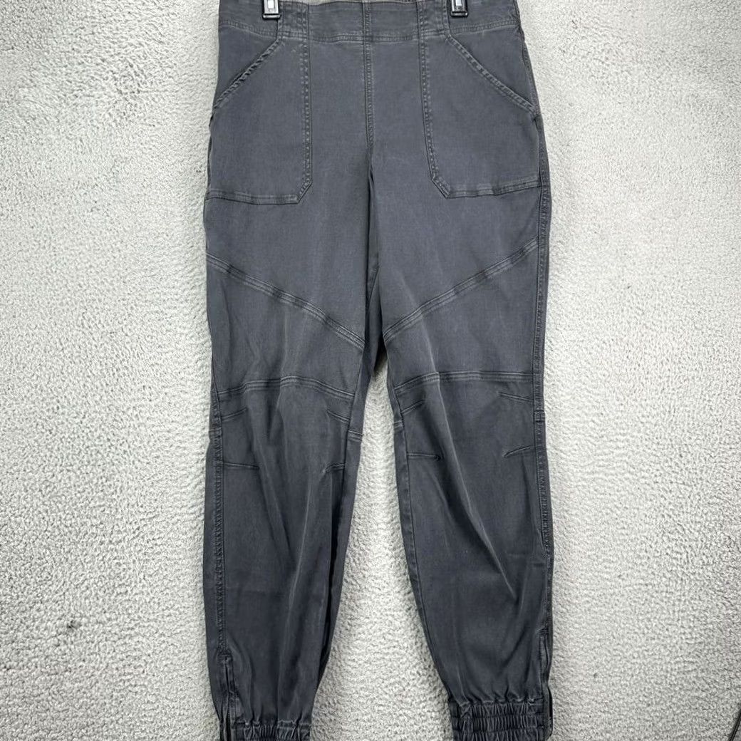 Spanx Spanx Jean Jogger Pants Womens 1X Gray Pull On Elastic Waist Ankle Zip Stretch Jeans Jogger Pants Women Plus Size 1X Gray Size 40" / US 18 - 2 Thumbnail