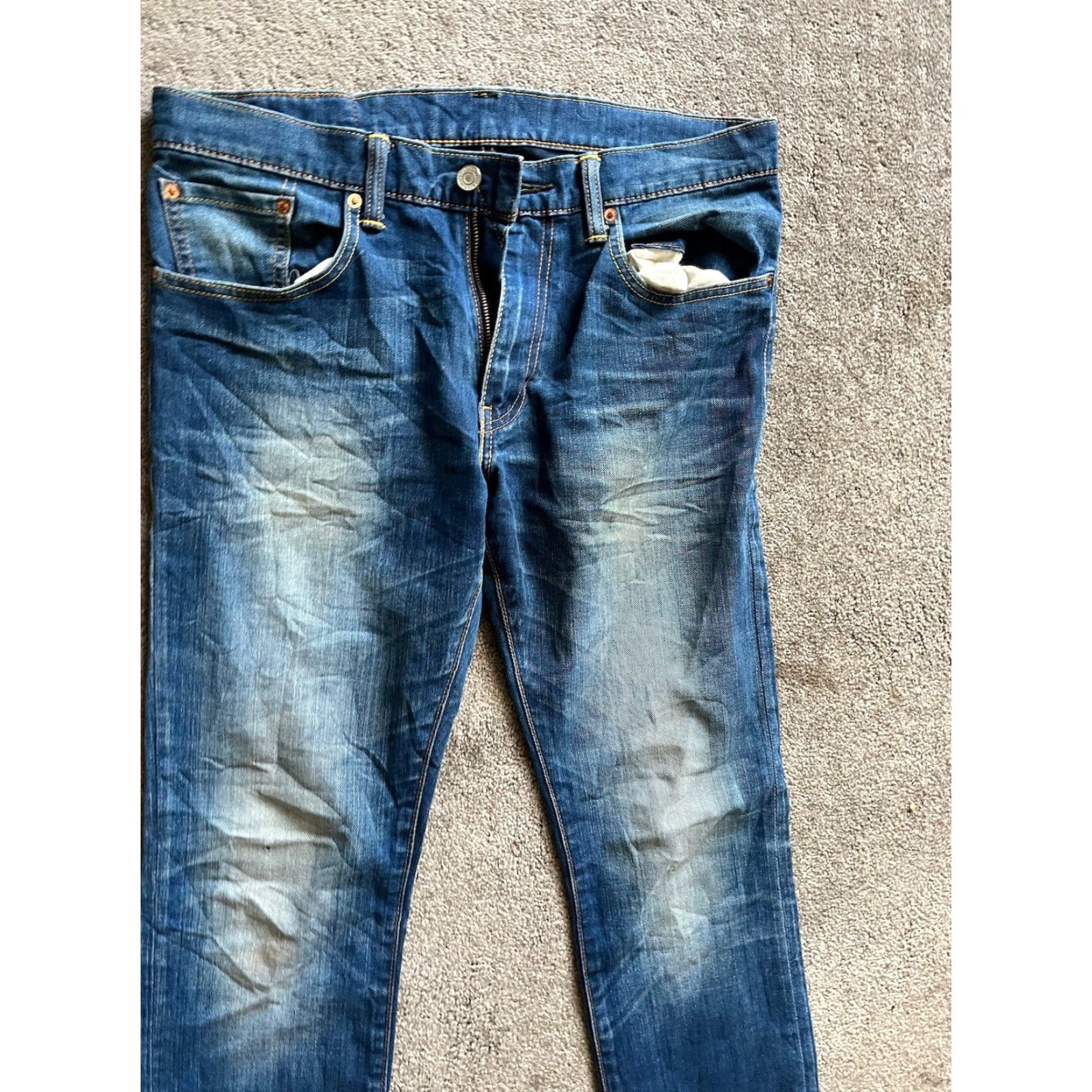 Levi's VINTAGE Levi's Men's Jeans 34x34 Skinny Straight Dark Wash 80s 90s Classic Denim Mens Size US 34 / EU 50 - 4 Thumbnail